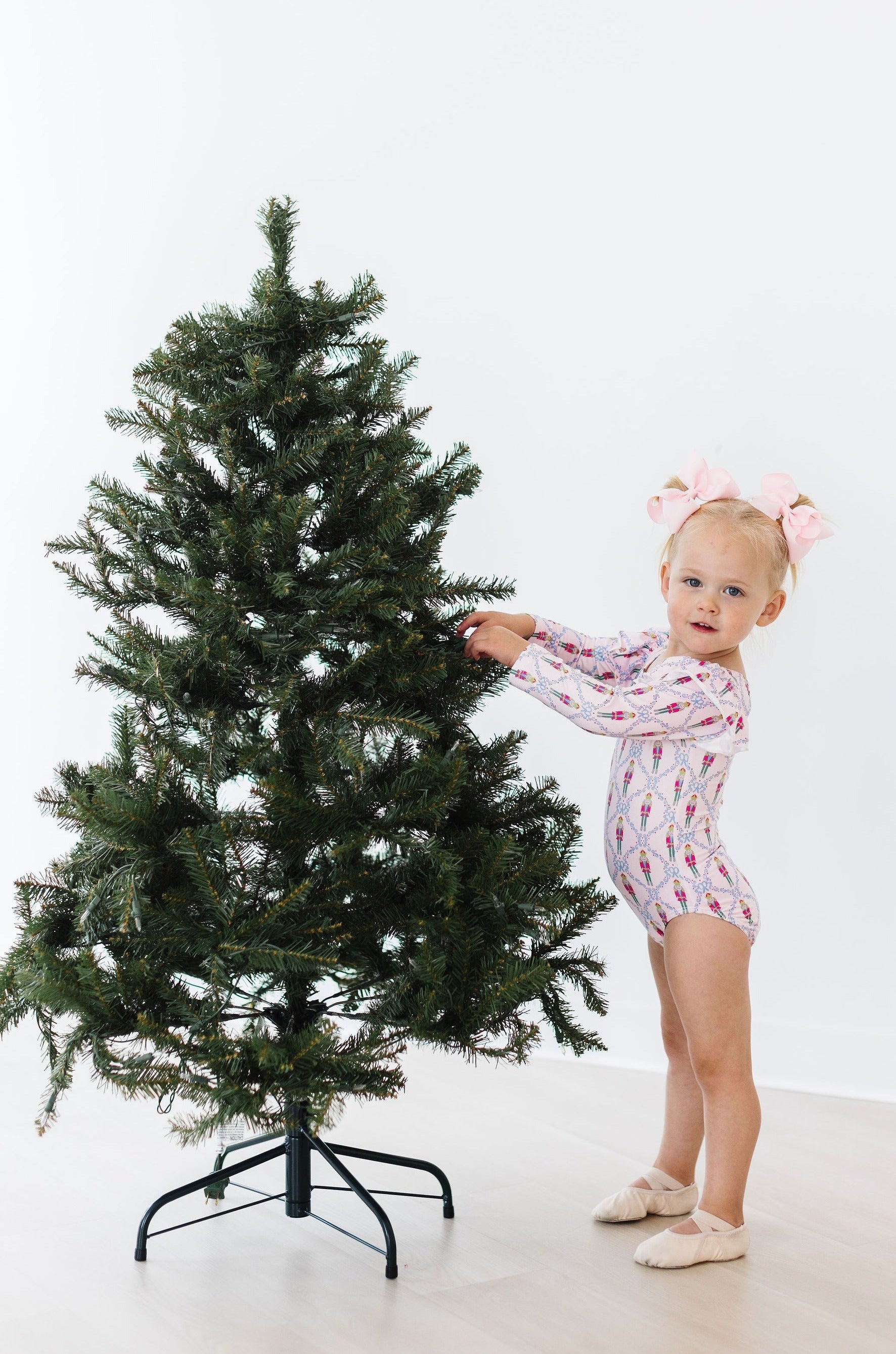 Pink Nutcracker L/s Flutter Sleeve Leotard