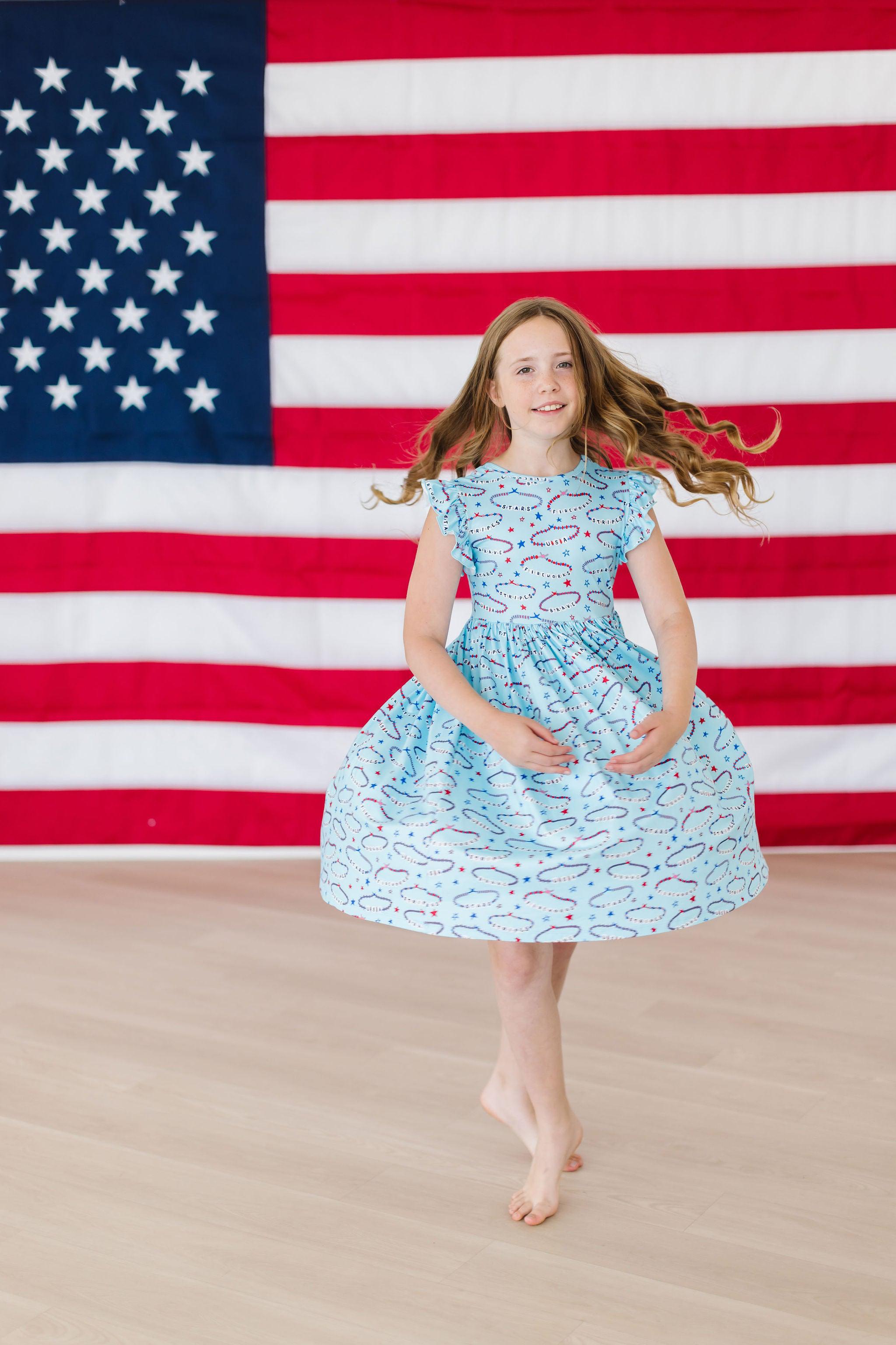 Miss Americana (mila's Version) Flutter Sleeve Twirl Dress