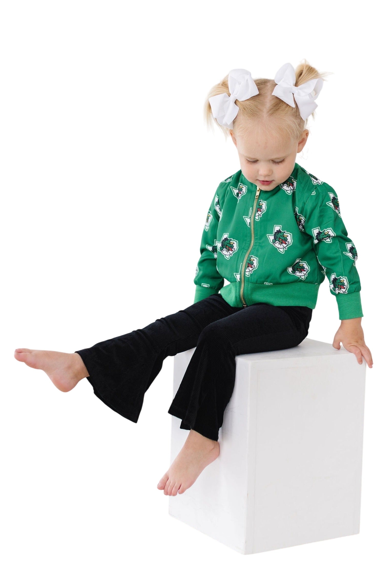 Black Ribbed Velvet Bells