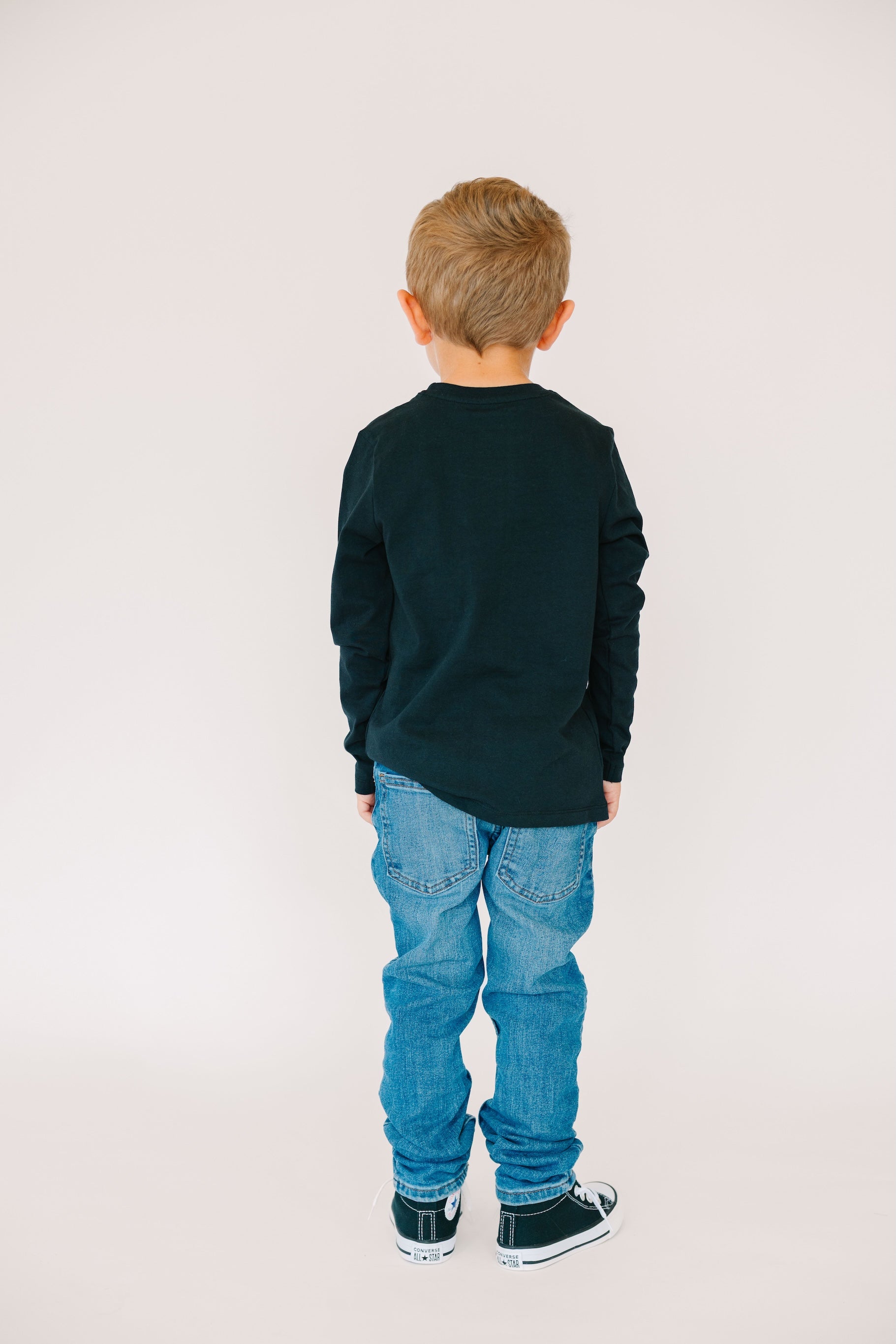 Black Prayer Pocket Long Sleeve Shirt Cotton