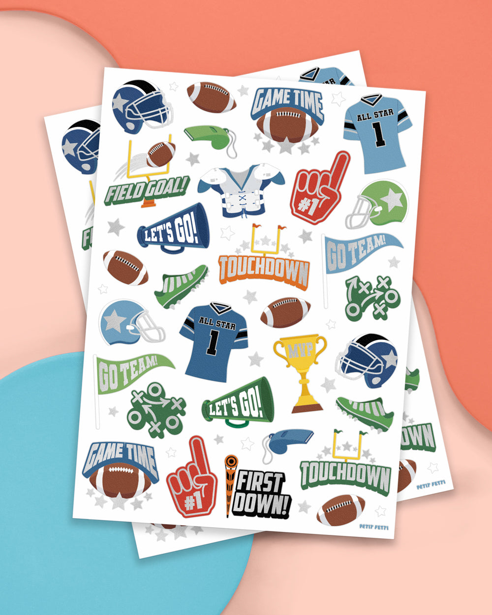 Football Tats - 60 Temporary Tattoos