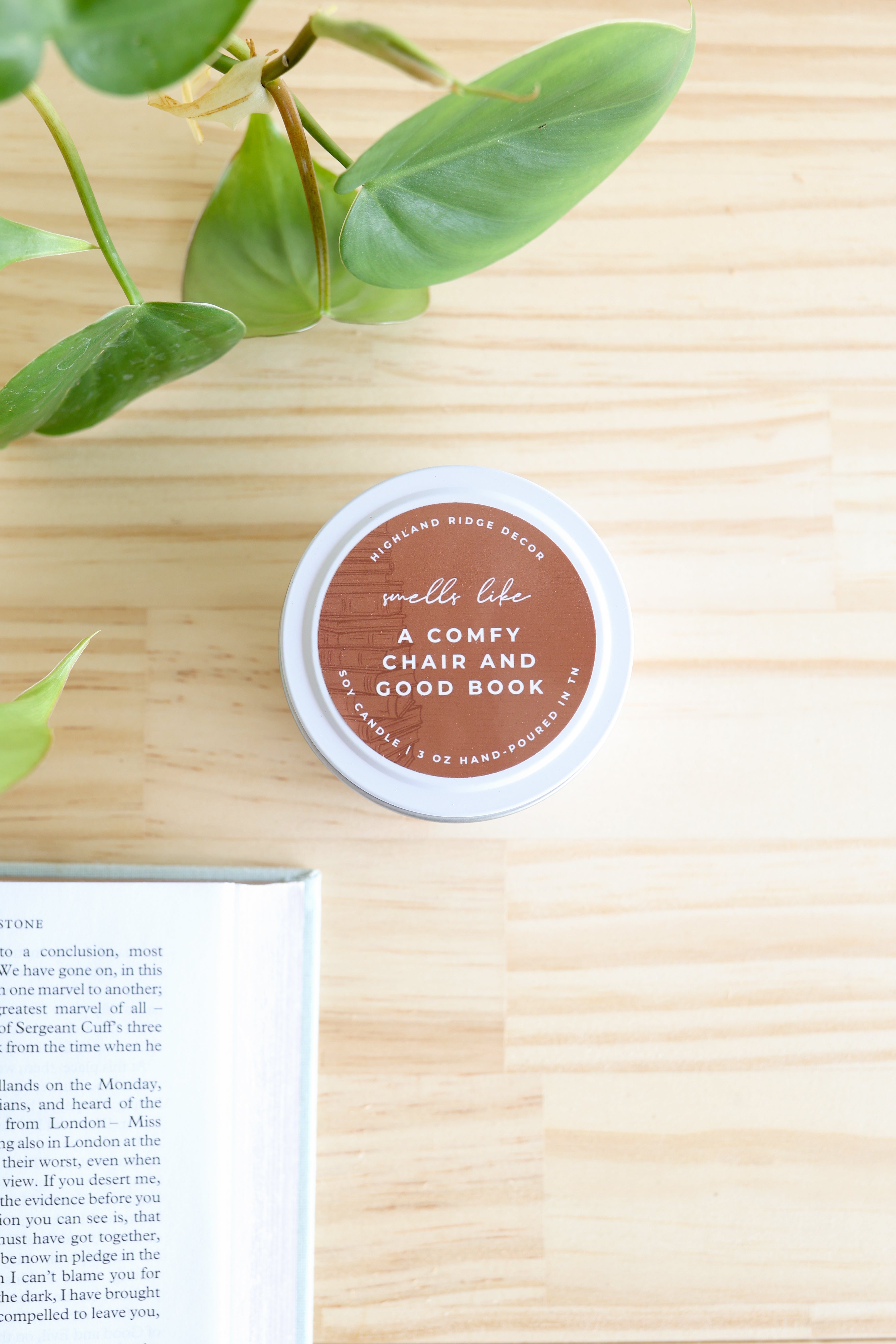 A Comfy Chair And Good Book Candle