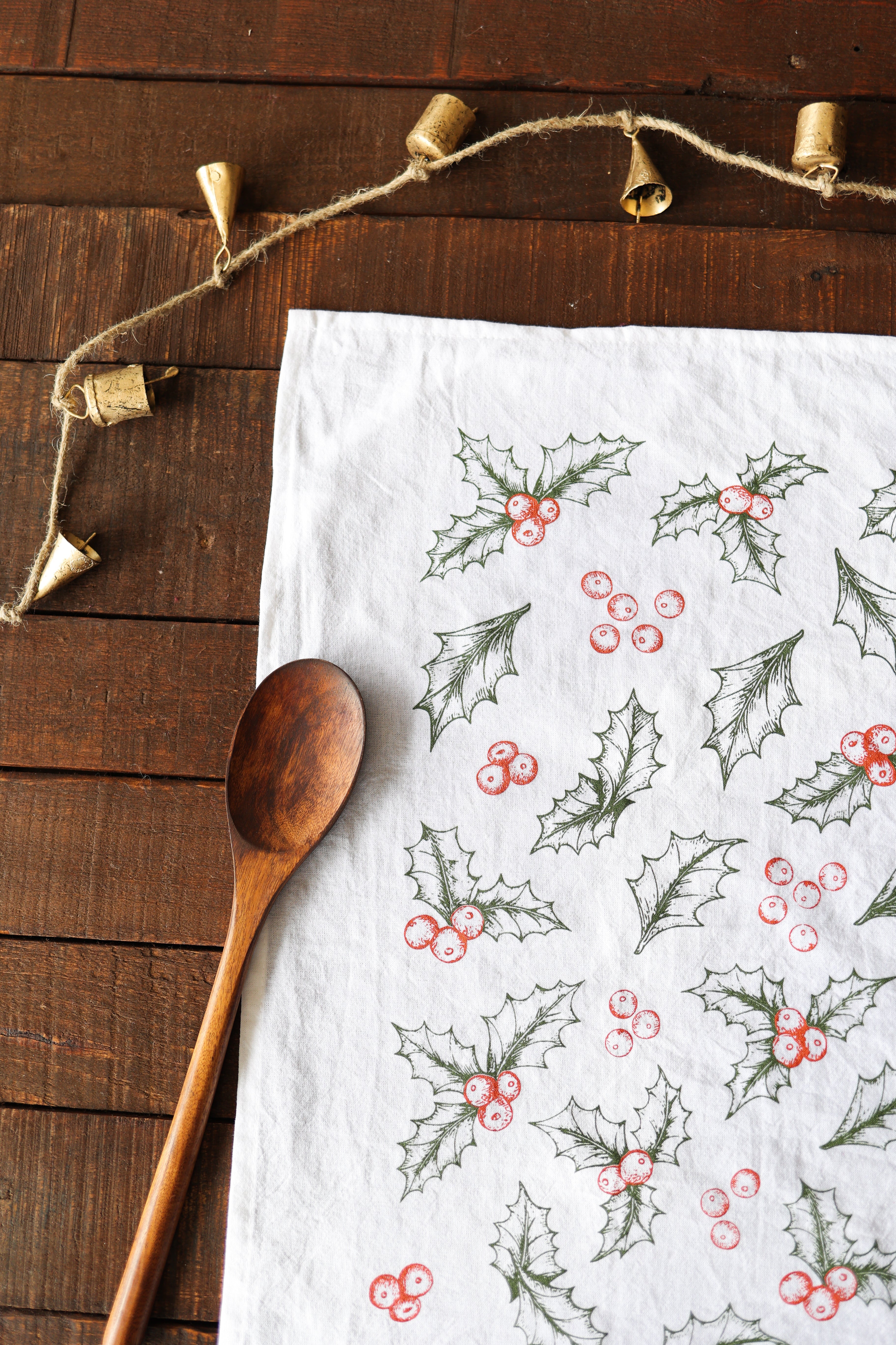 Holly Tea Towel