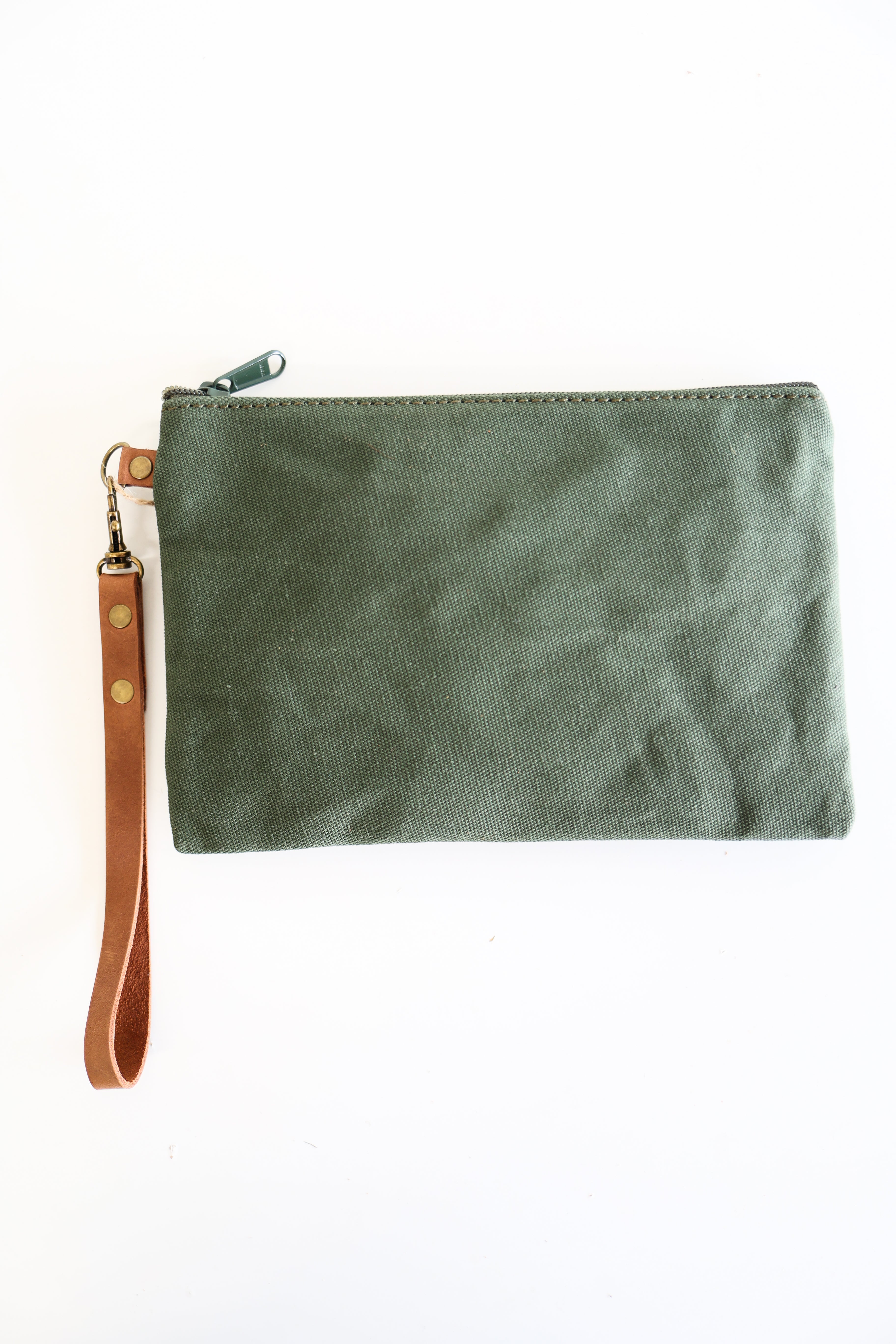 Canvas Clutch/zippered Pouch