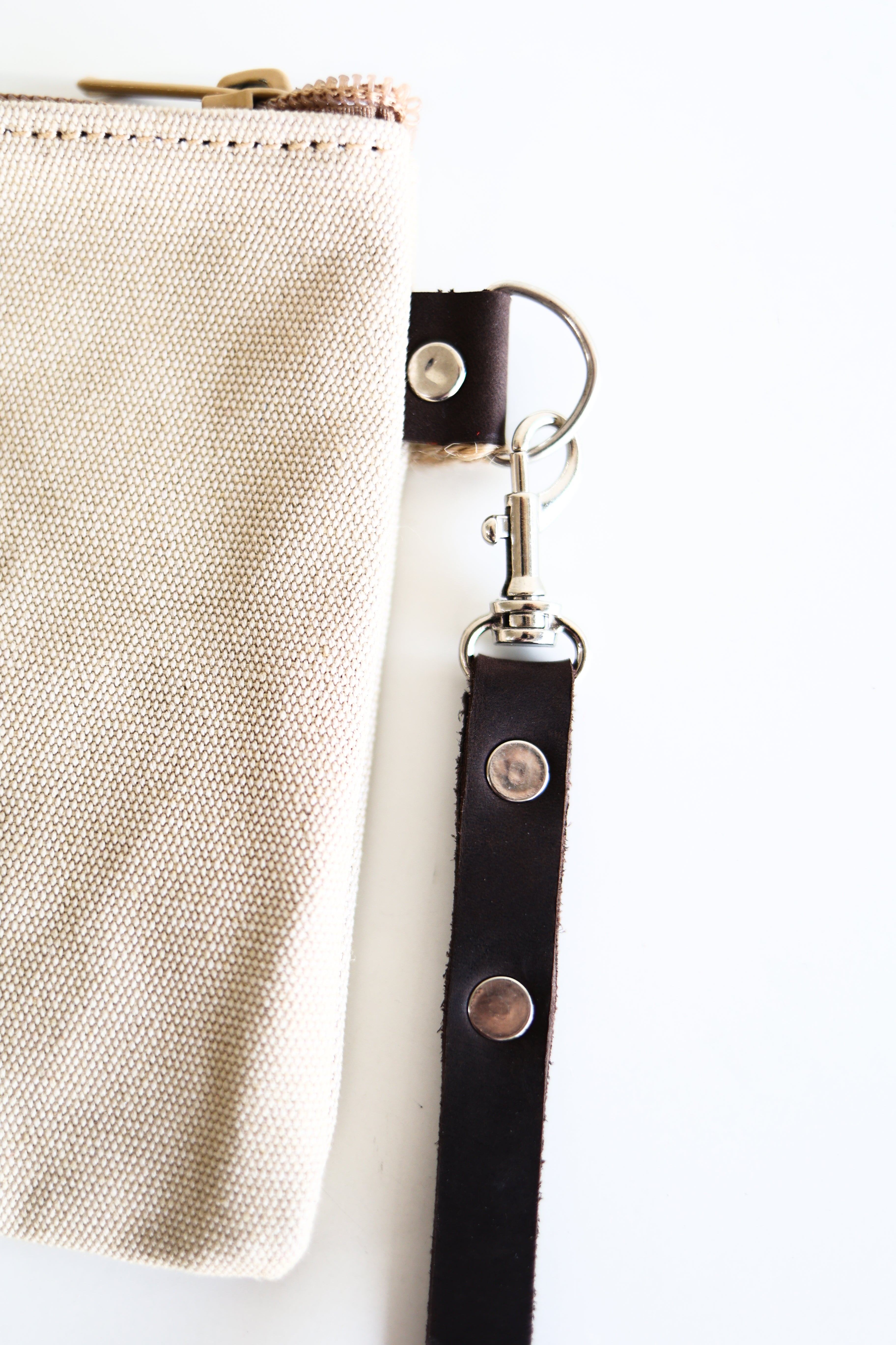 Canvas Clutch/zippered Pouch