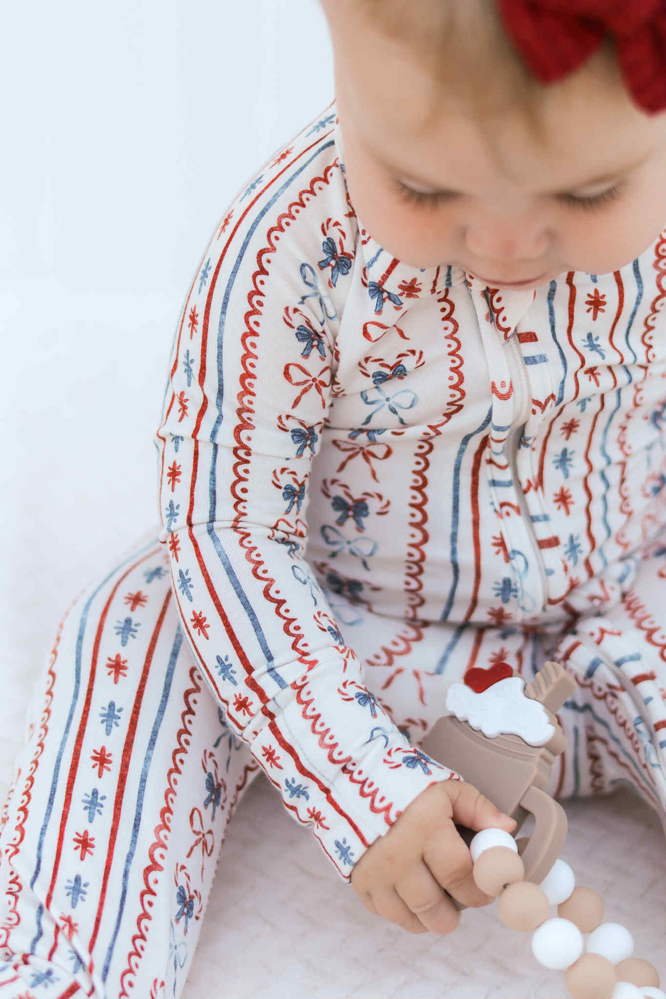 Candy Cane Lane Bamboo Zippy Pajamas