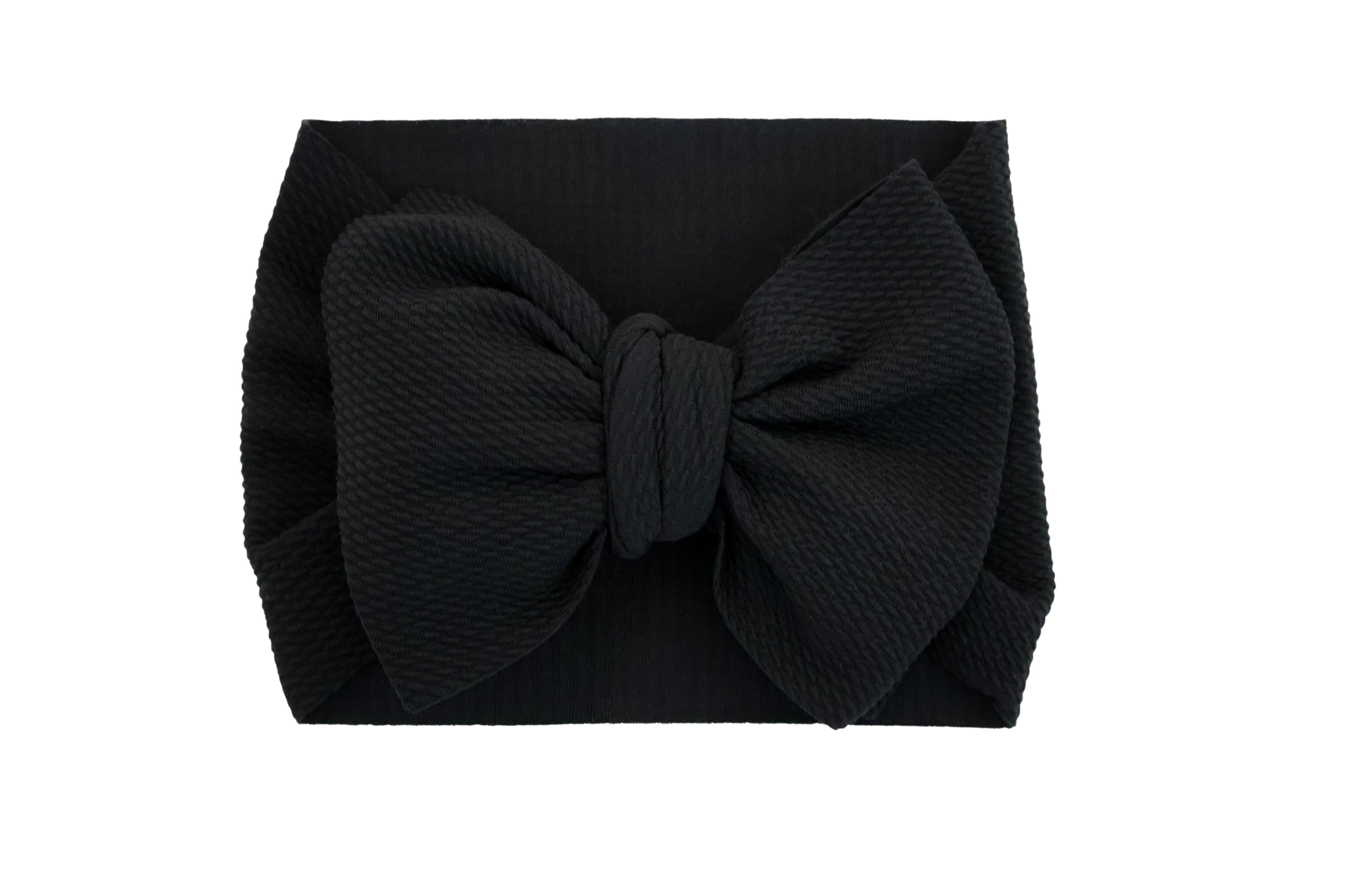 Black Headwrap Bow