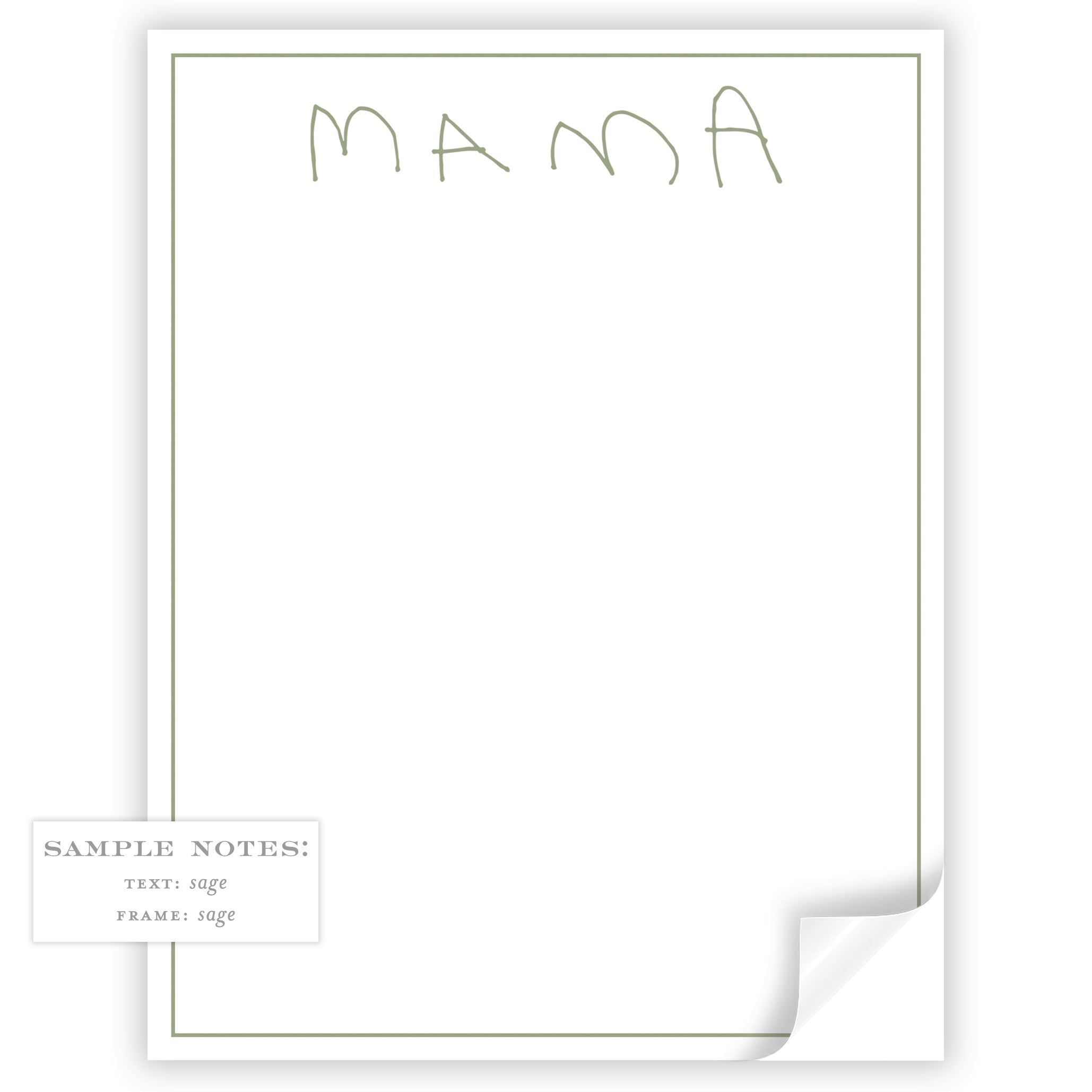 Little Hands Thin Frame Notepad