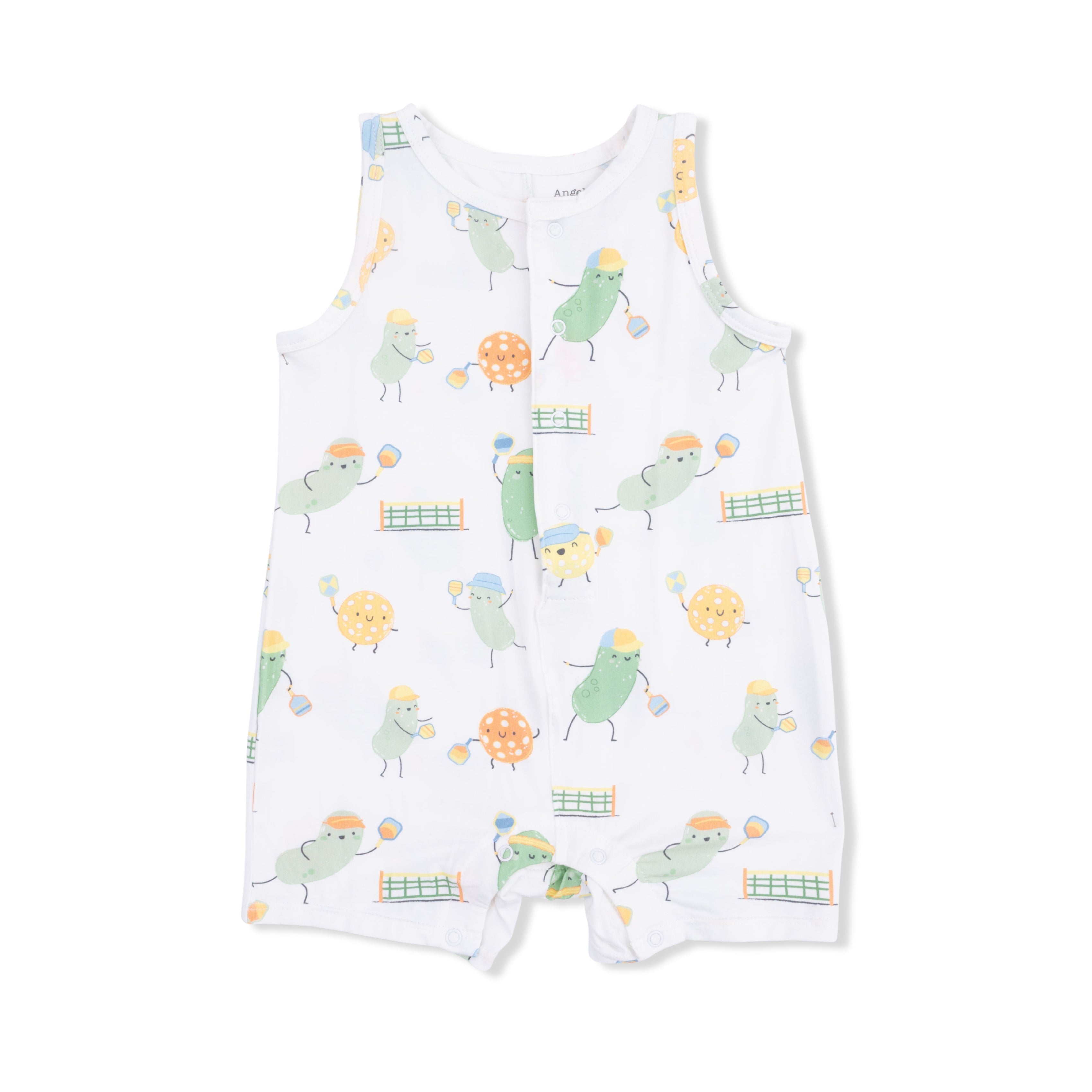Pickles Playing Pickleball - Sleeveless Shortie Romper