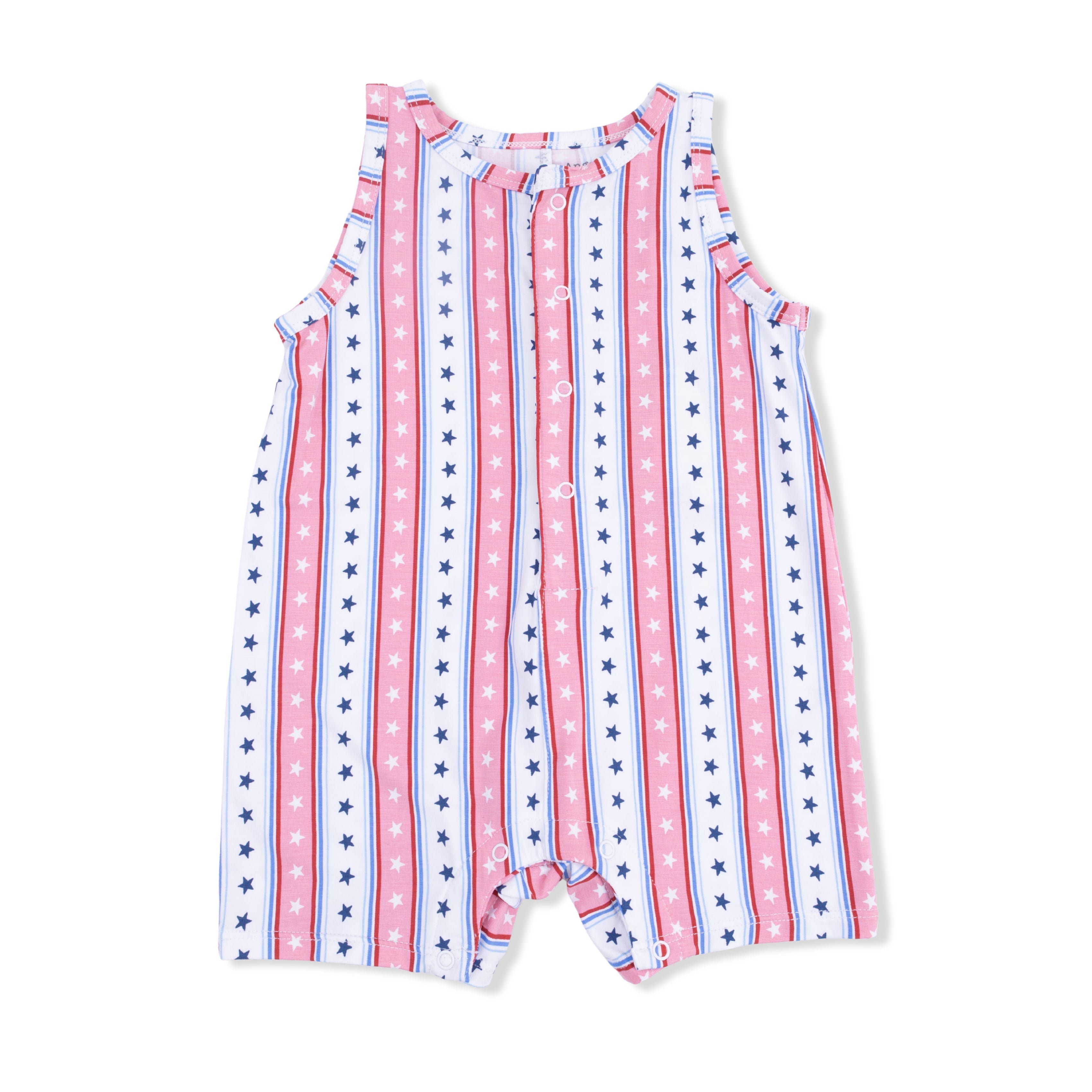 Stars And Stripes - Sleeveless Shortie Romper