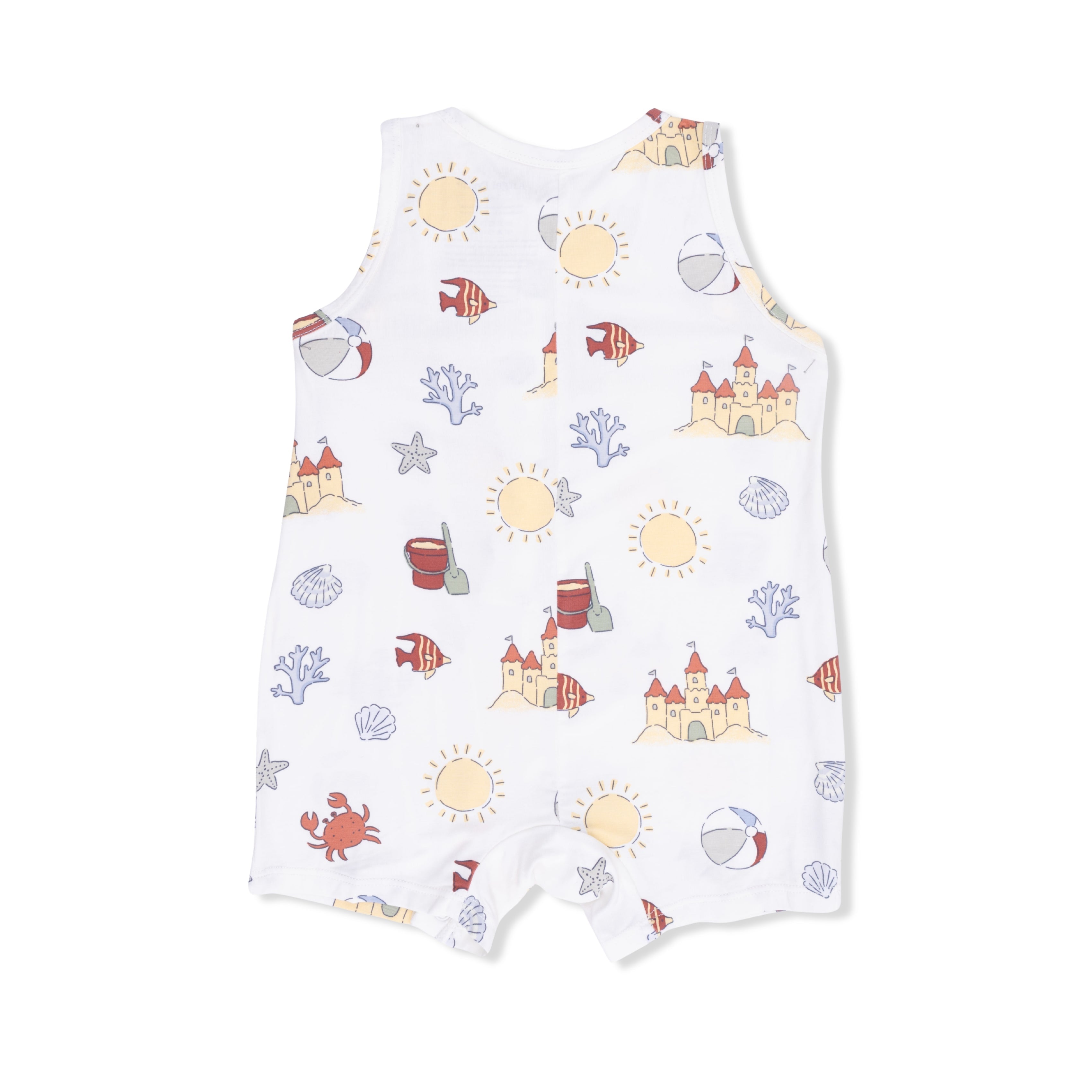 Sunny Sandcastles - Sleeveless Shortie Romper