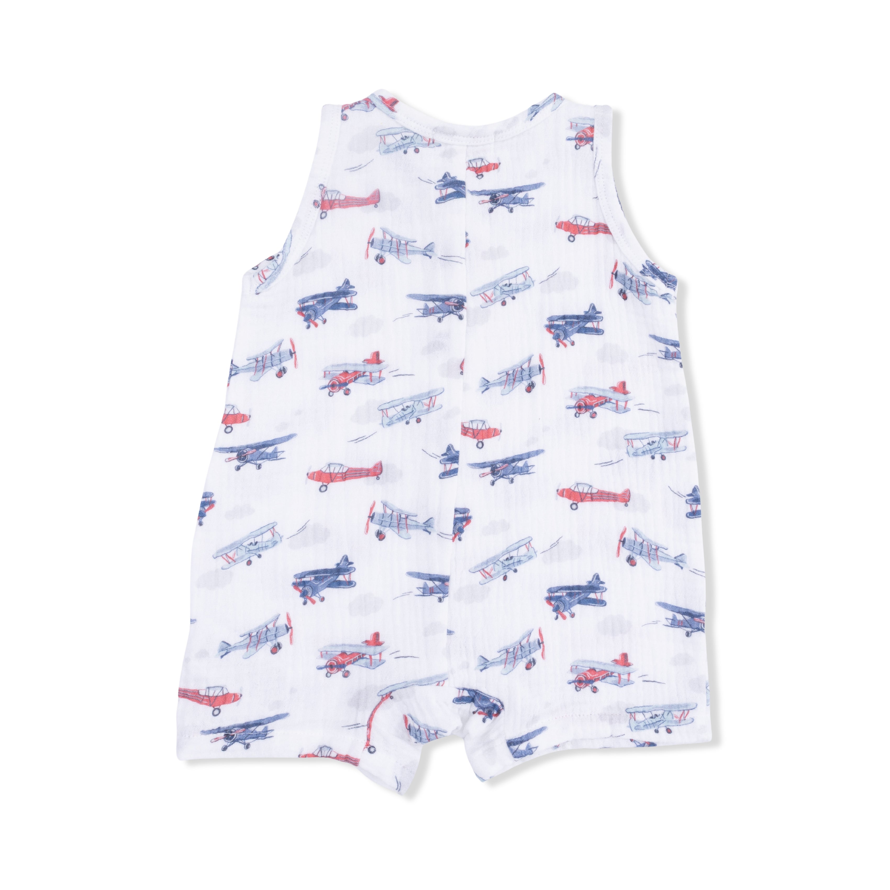 Vintage Planes - Sleeveless Shortie Romper
