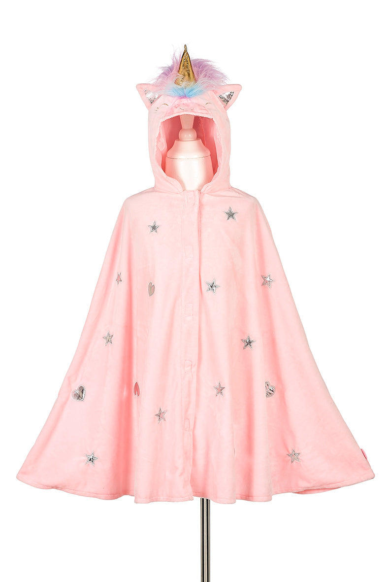 Unicorn Costume Cape For Kids (pink) - Carnival & Festive Use - Sz 4-8 Yrs