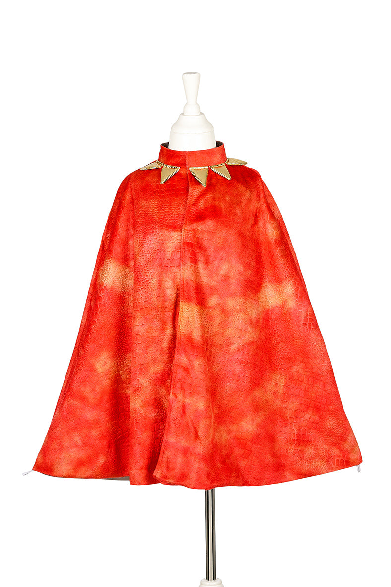 Knight - Red Dragon Reversible Cape (sz 4-7 Yrs)