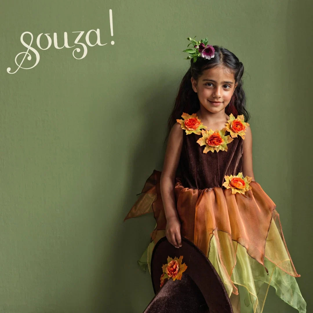 Sabrina Dress And Hat Set (multicolor) Role-play For Children (2 Sizes)