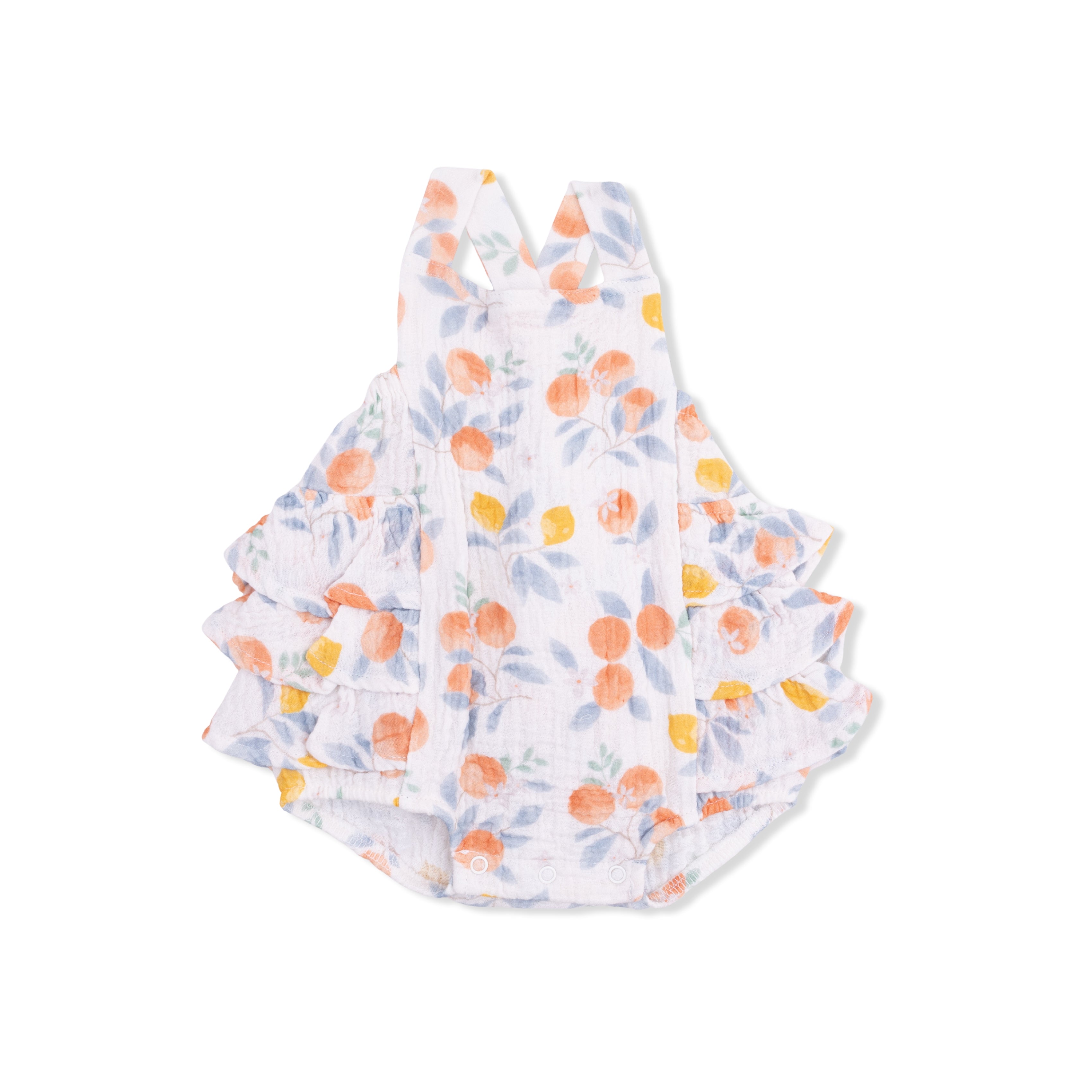 Citrus Floral - Ruffle Sunsuit