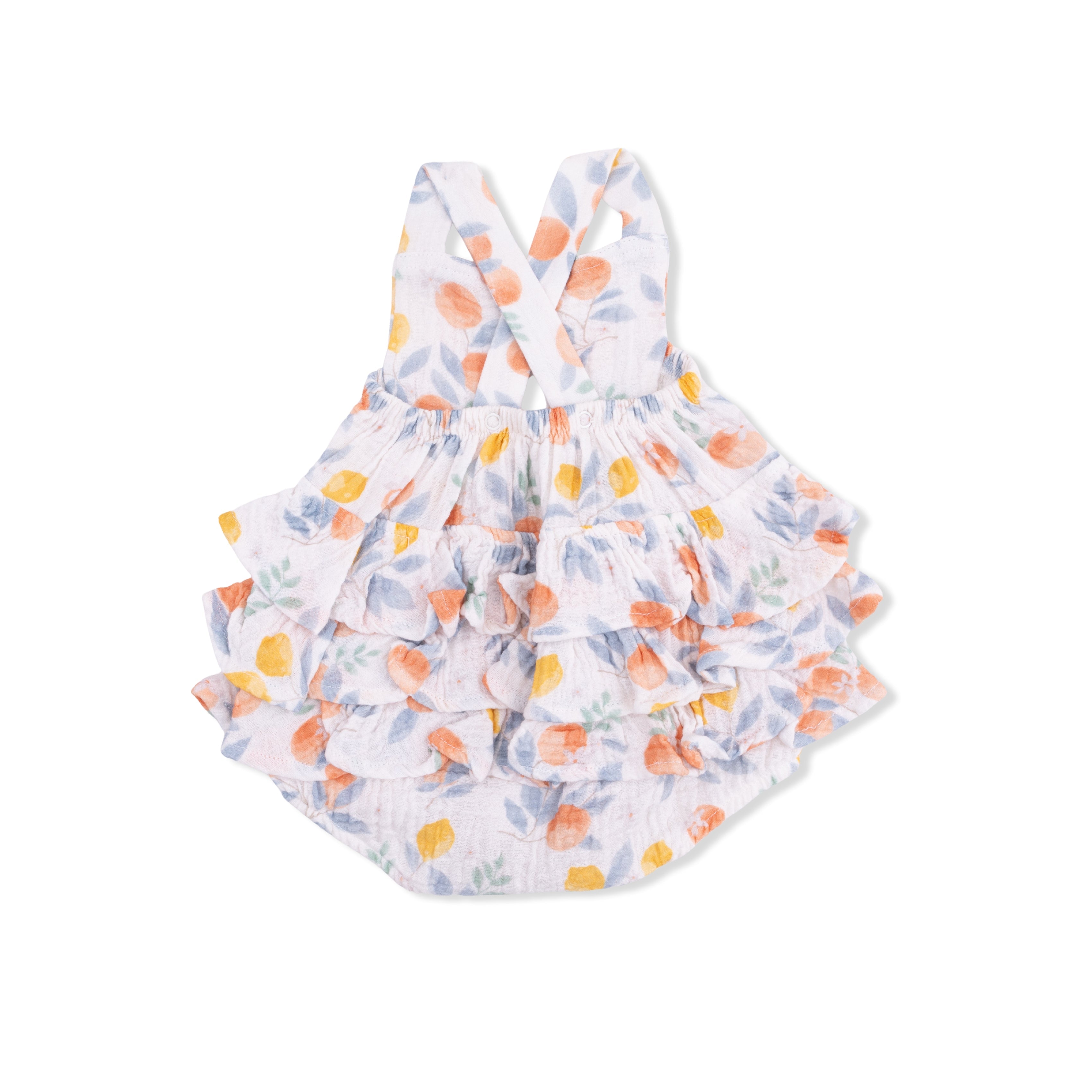 Citrus Floral - Ruffle Sunsuit