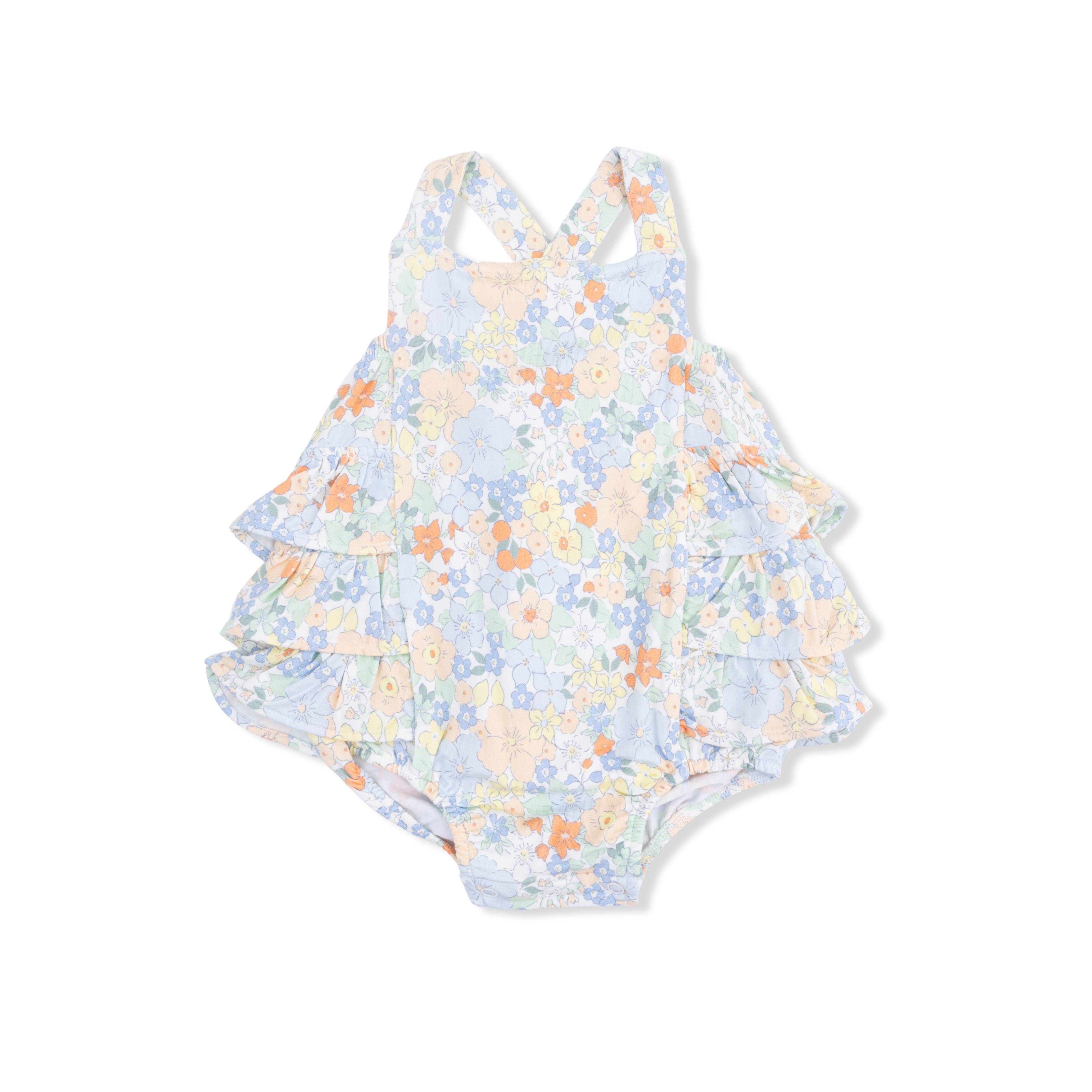 Georgia Floral - Ruffle Sunsuit