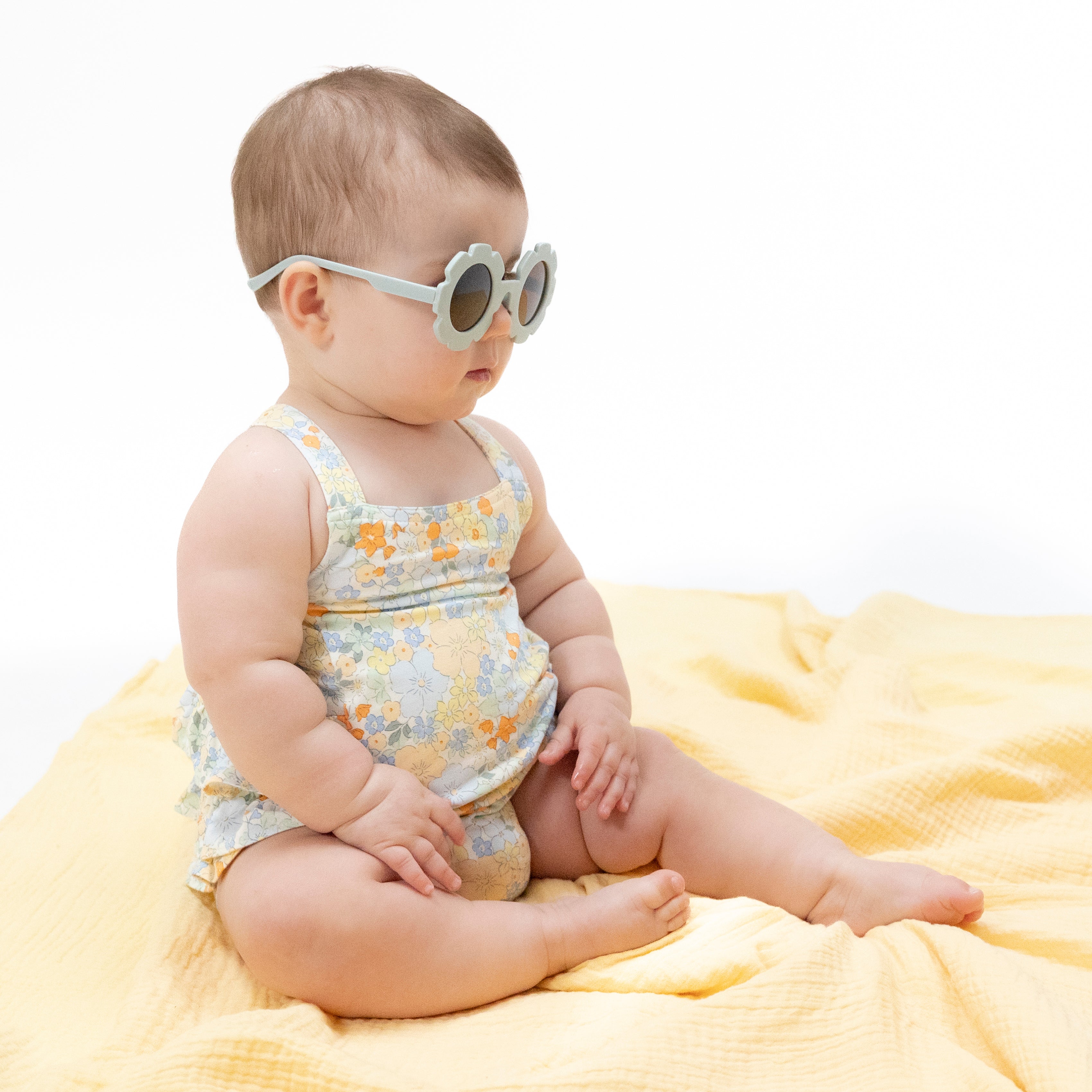 Georgia Floral - Ruffle Sunsuit