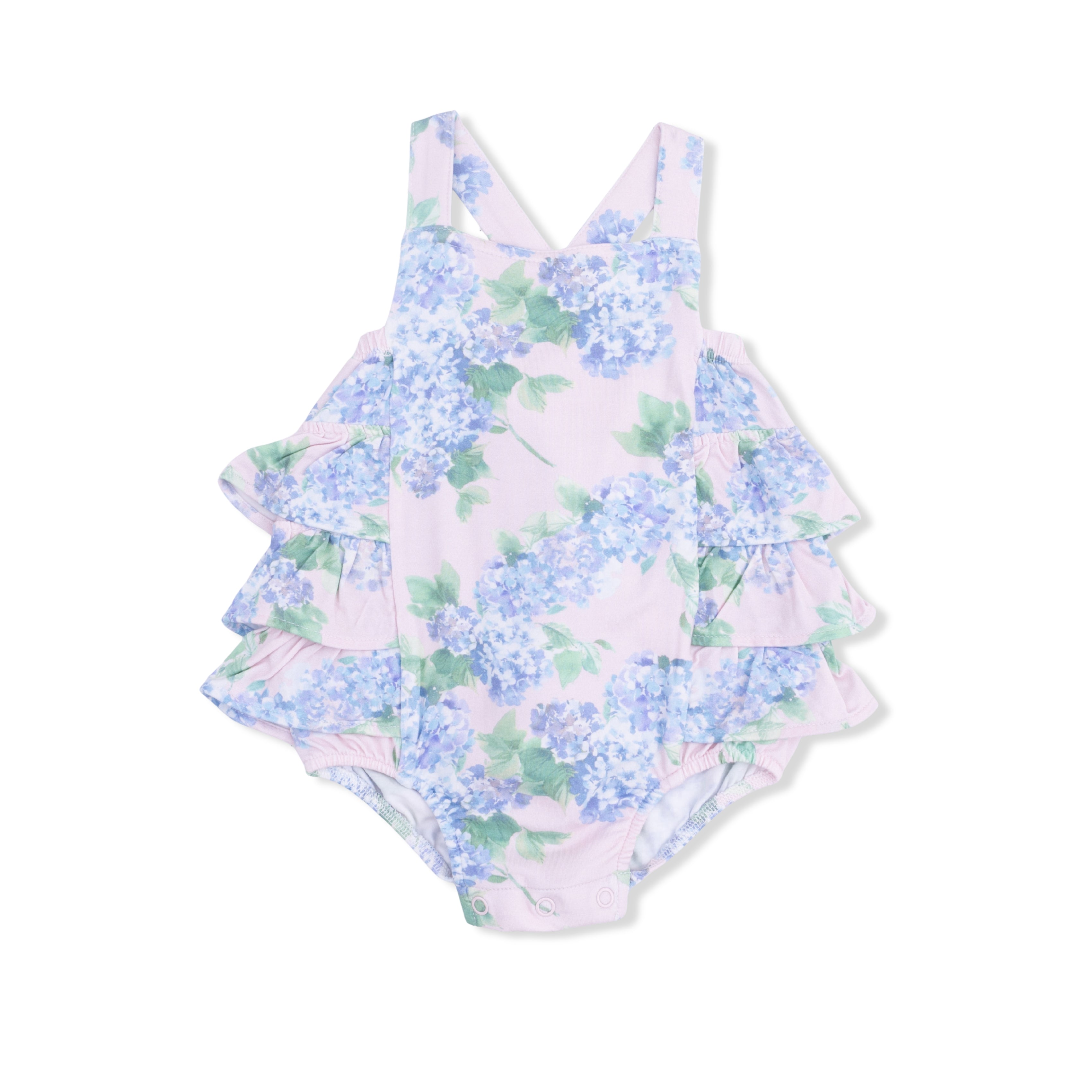 Hydrangeas - Ruffle Sunsuit