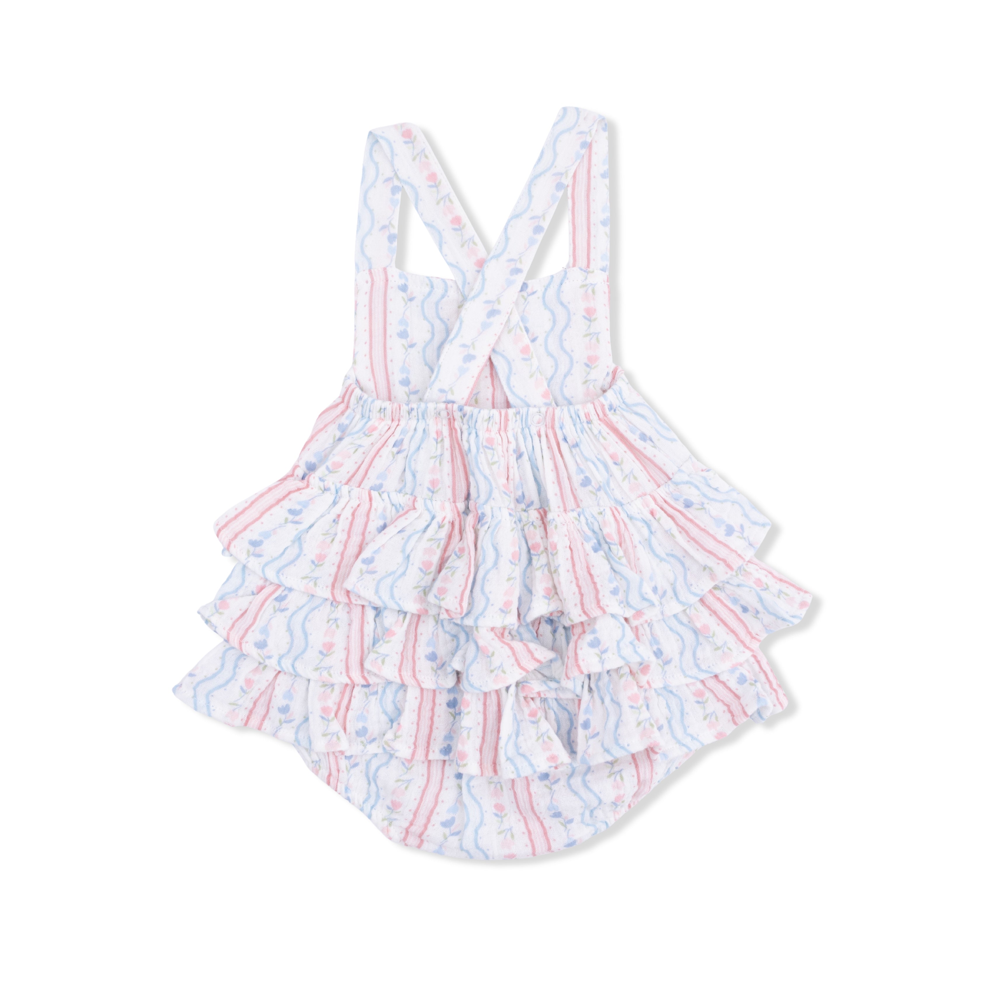 Tulip Stripe - Ruffle Sunsuit