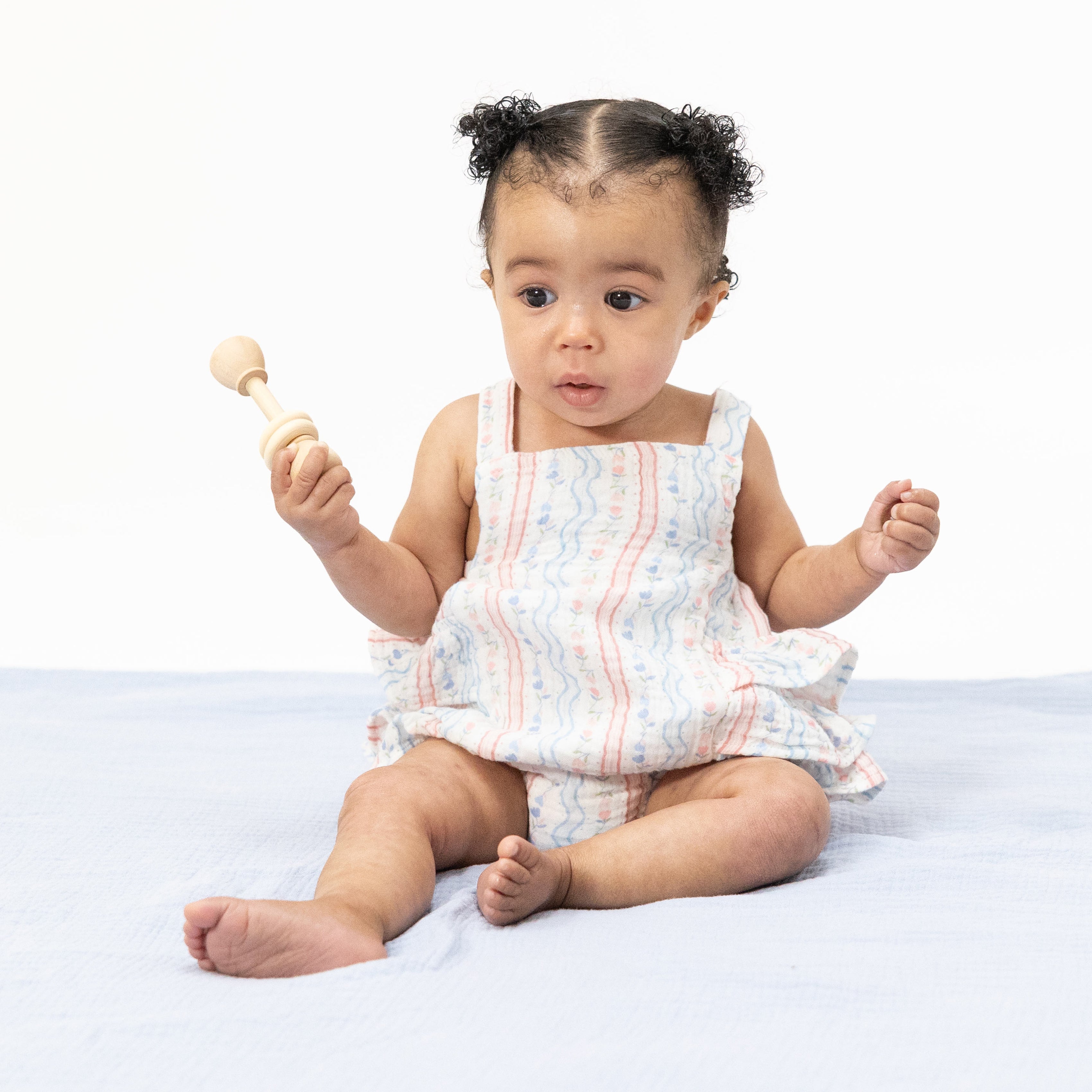 Tulip Stripe - Ruffle Sunsuit