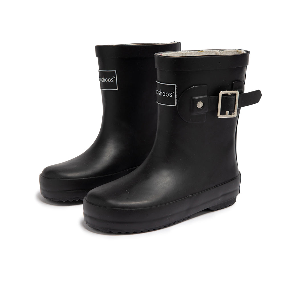 Toddler Rain Boots in Black - Arrow