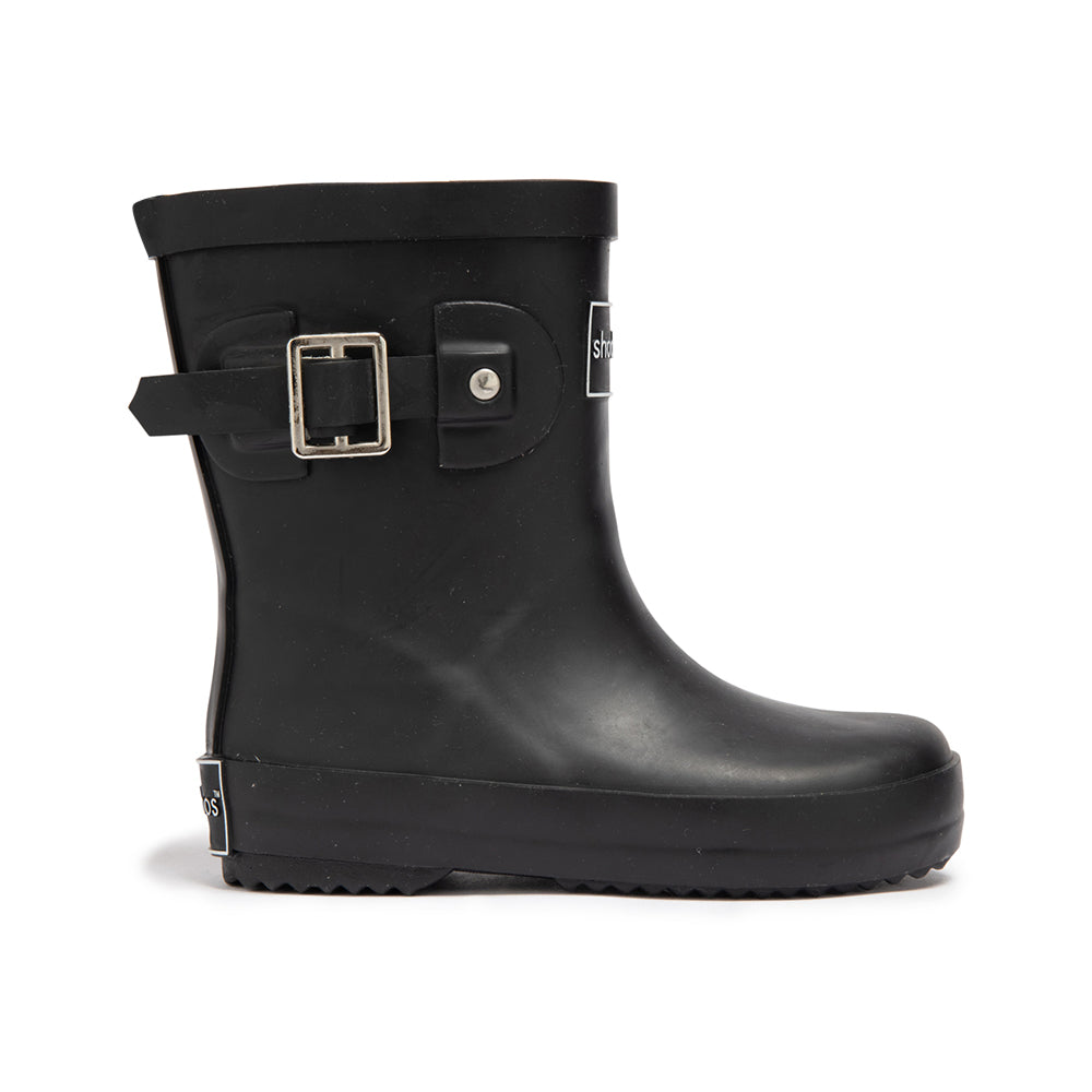 Toddler Rain Boots in Black - Arrow