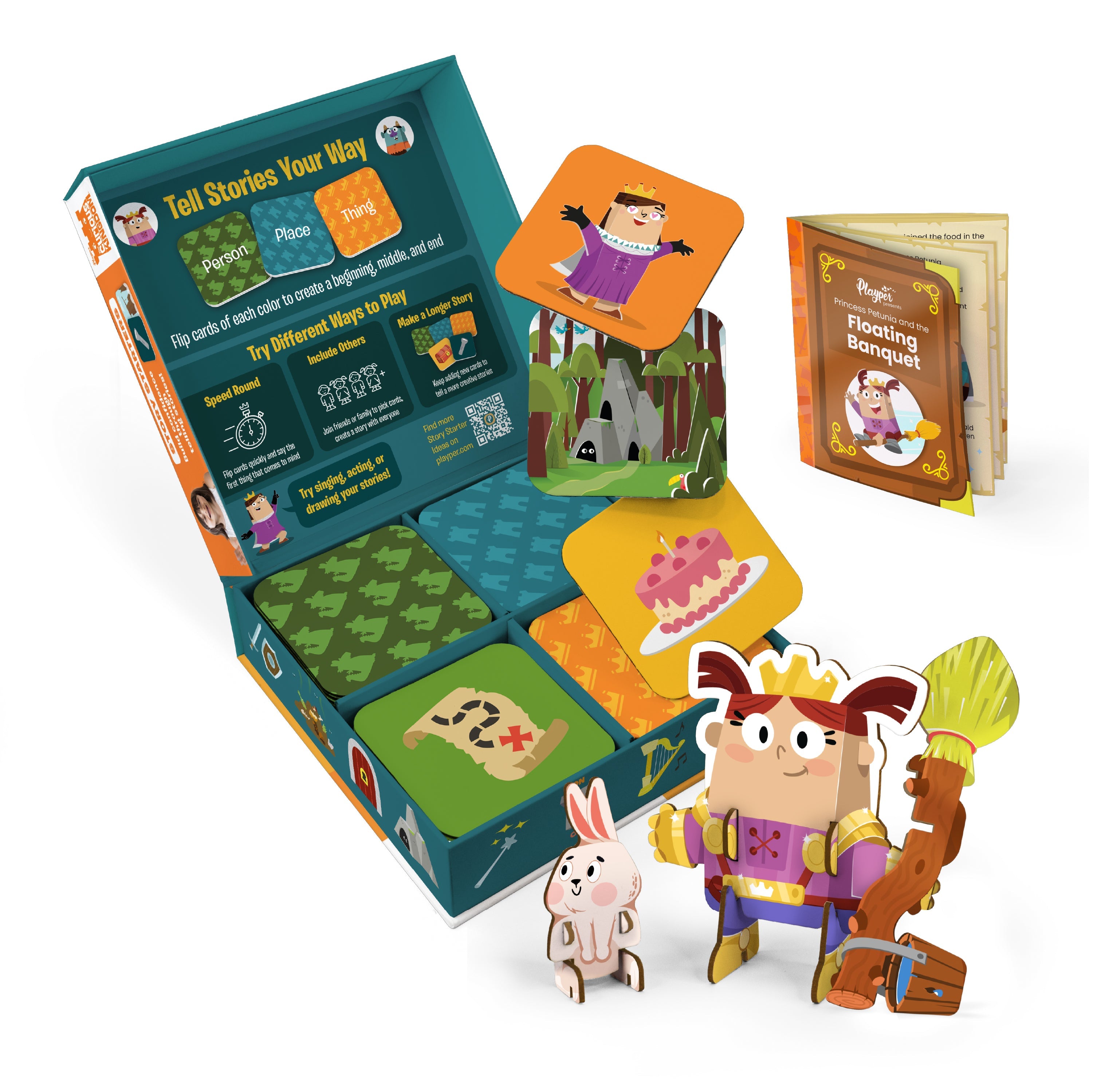Story Starters: Create A Story Cards For Kids - Princess Petunia Edition