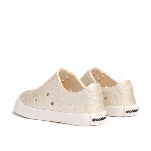 Toddler Girls Perforated Slip On Water Sneakers in Champagne - Famous
