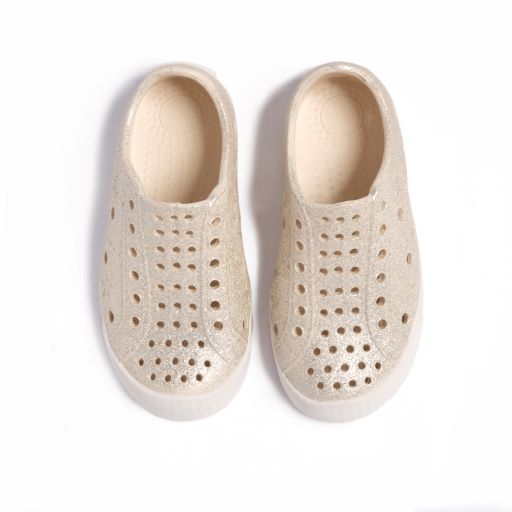 Toddler Girls Perforated Slip On Water Sneakers in Champagne - Famous
