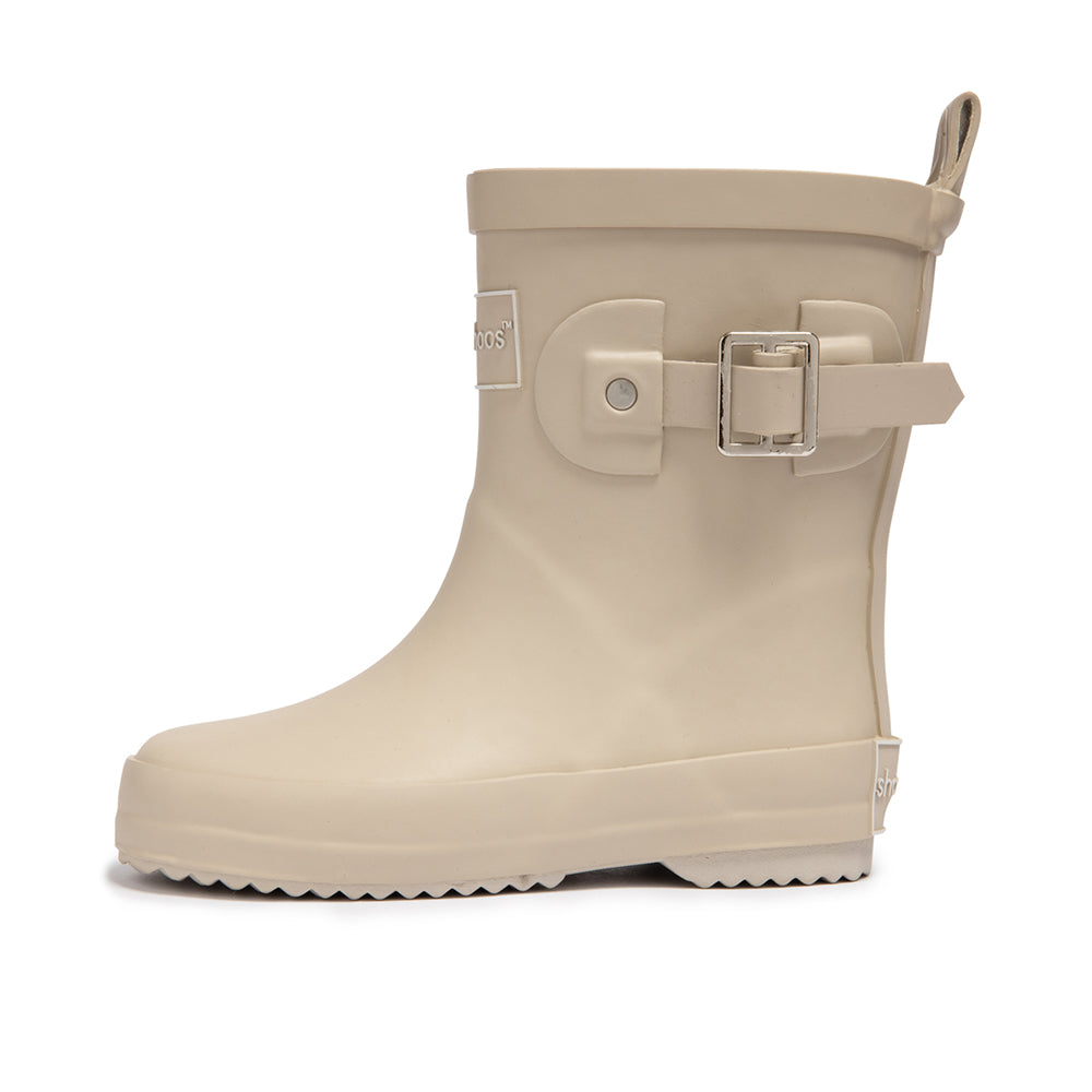 Toddler Rain Boots in Cream - Captain Peabody