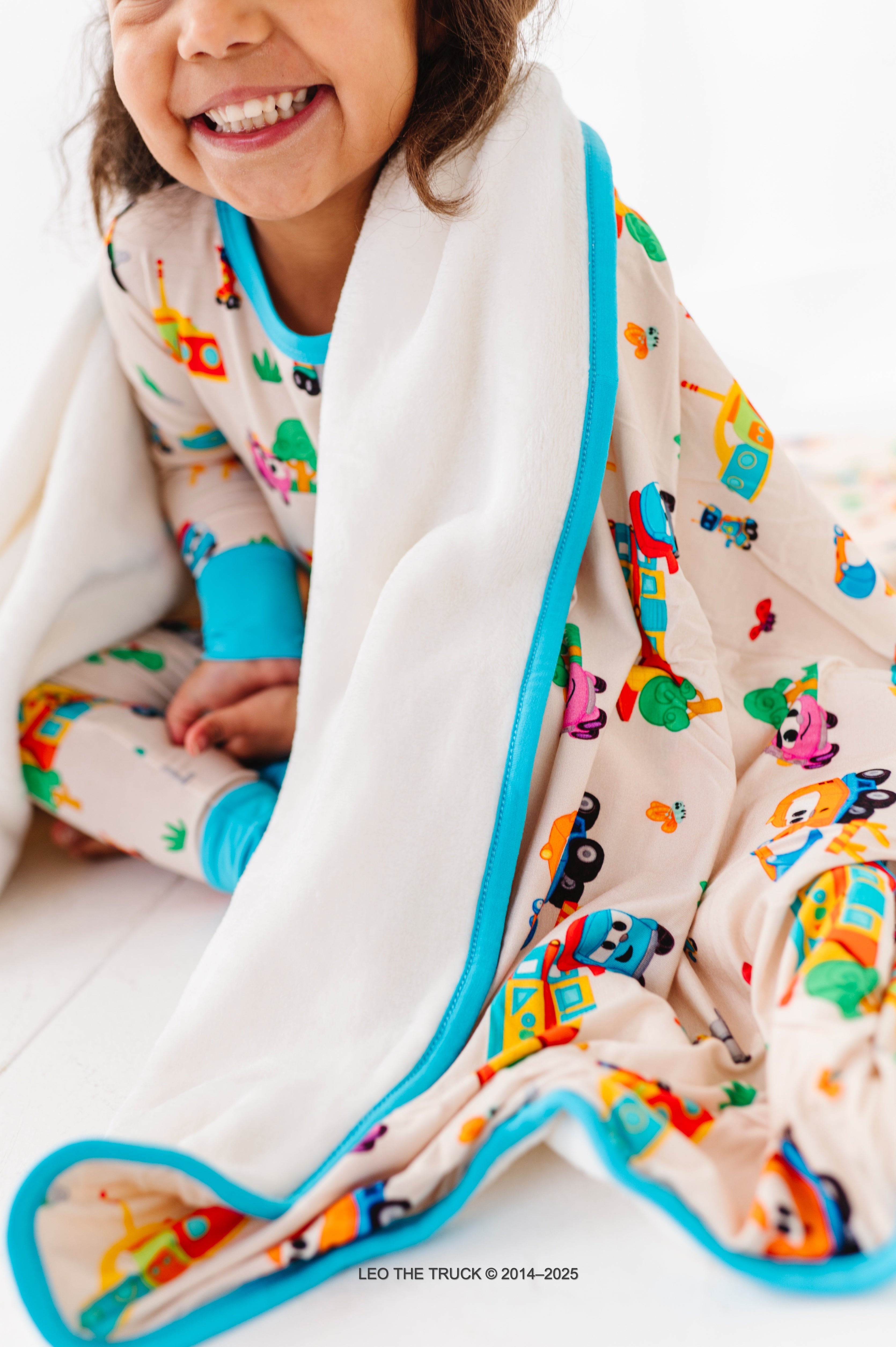 Leo The Truck™ Plush Toddler Blanket