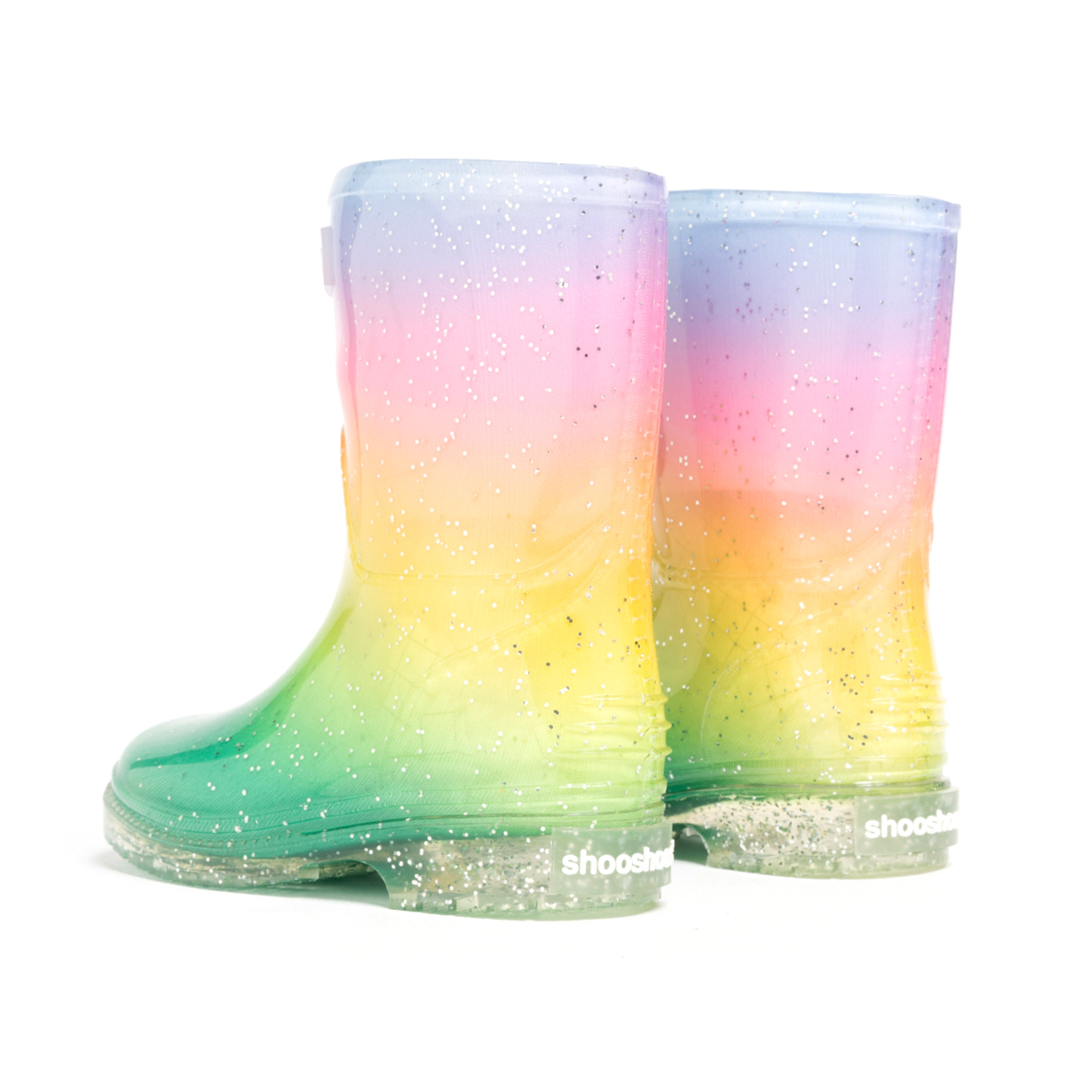 Toddler Rain Boots In Rainbow - Isla