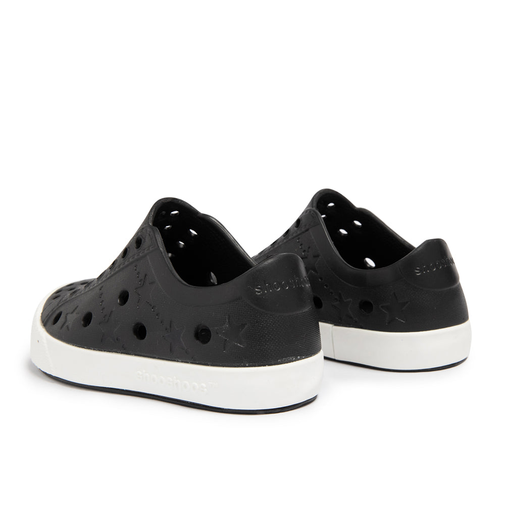 Toddler Perforated Slip On Water Sneakers in Black - Ello
