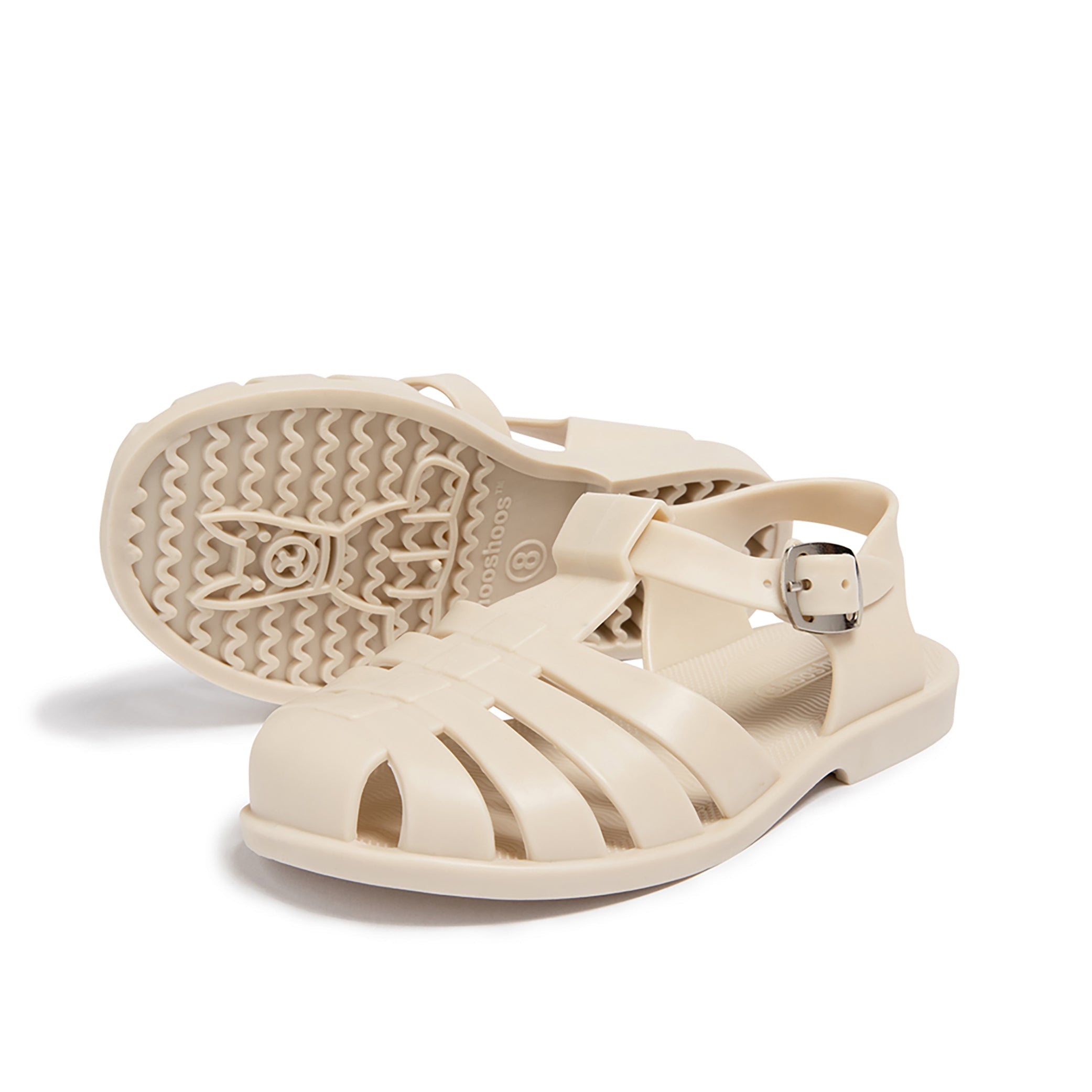 Toddler Jelly Sandals in Cream - Seger