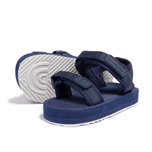 Toddler Platform Sandals in Navy Blue - June Rogers