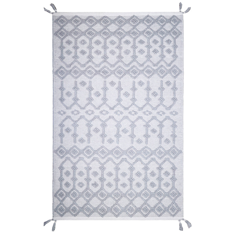 Blonder Grey Hand Woven Children's Rug