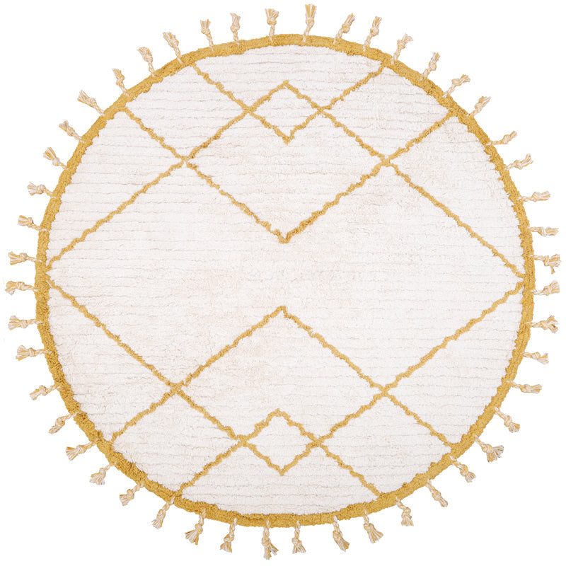 Côme Natural Mango Round Children's Rug