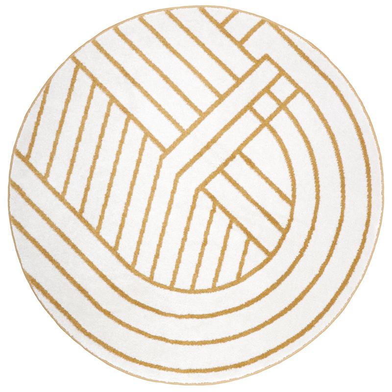 Luisa M Geometric Round Rug