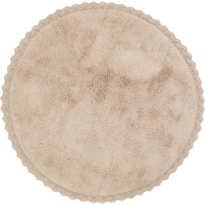 Perla Nude Crochet Finish Rug