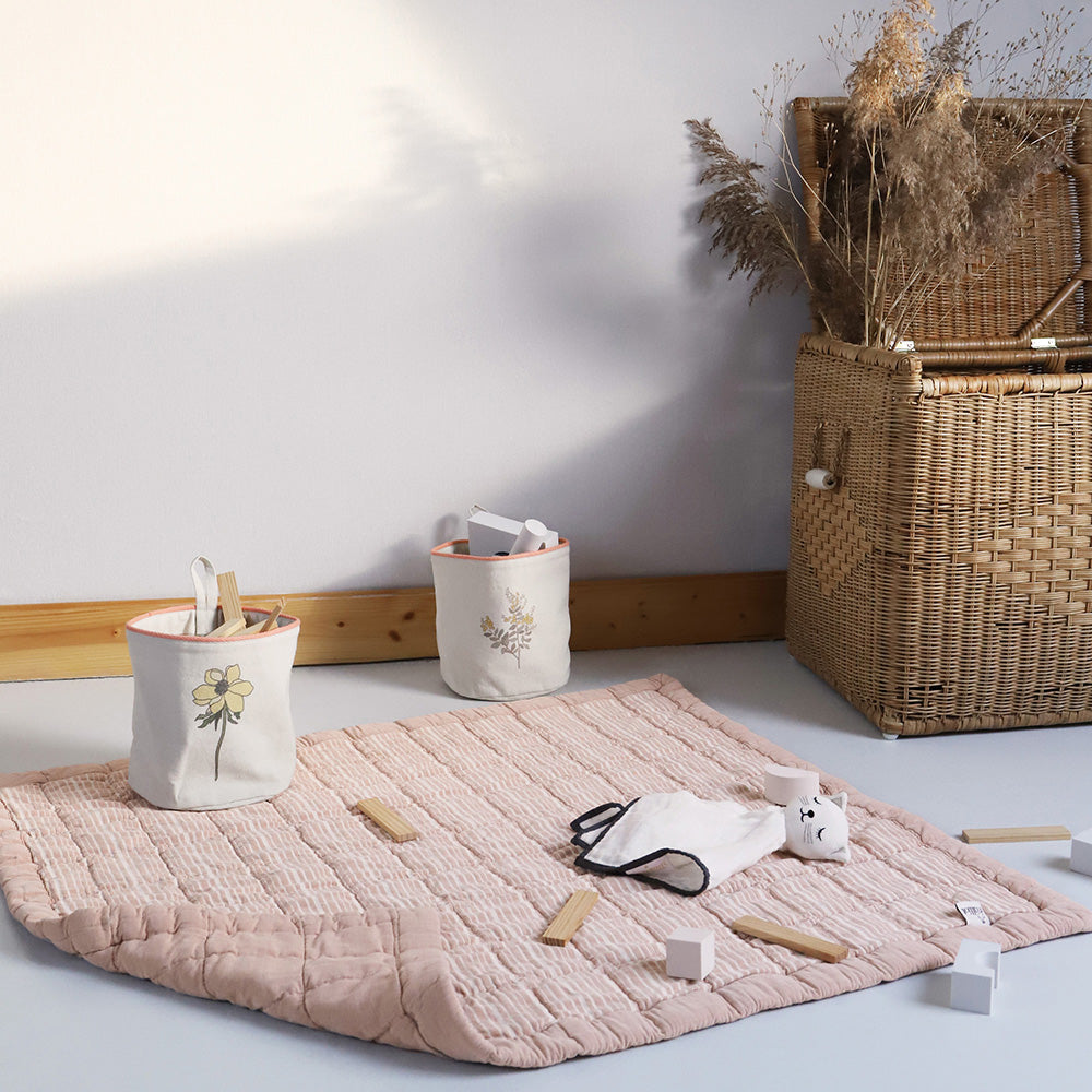 Anna Terracotta Lave Reversible Baby Blanket