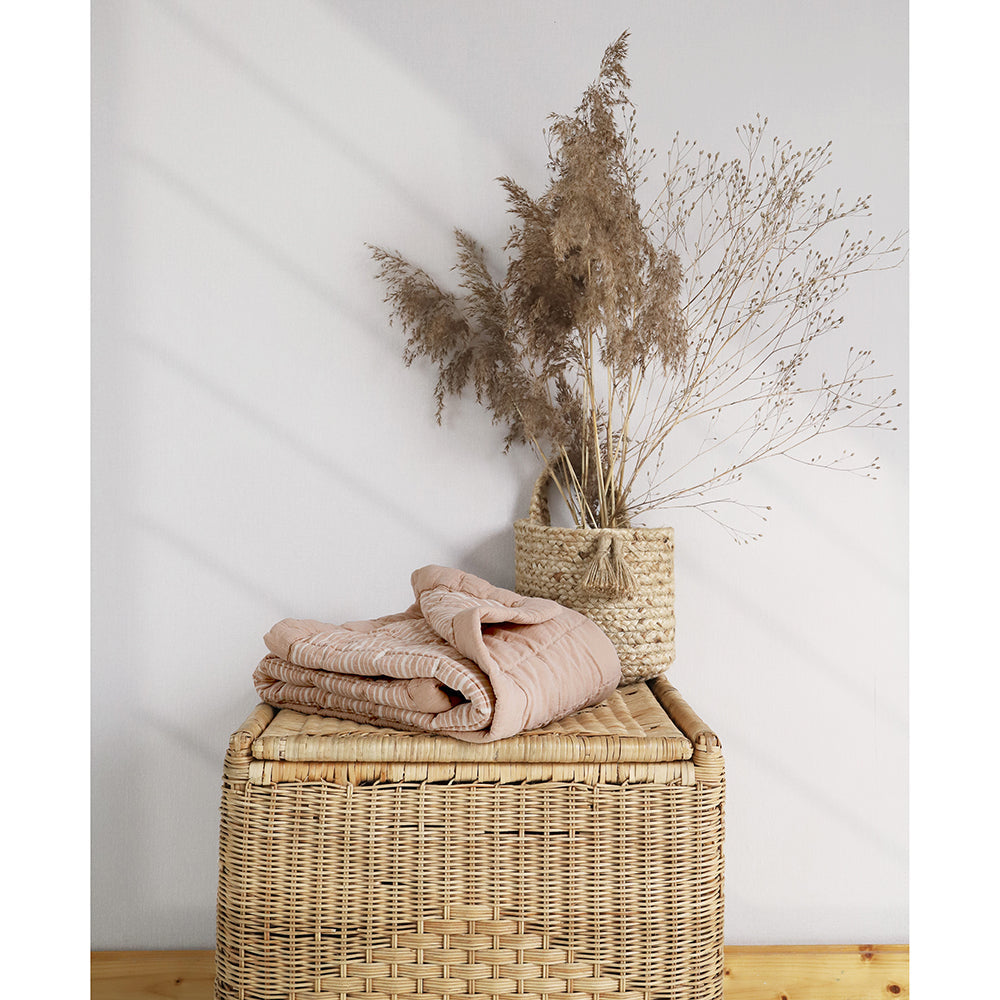 Anna Terracotta Lave Reversible Baby Blanket