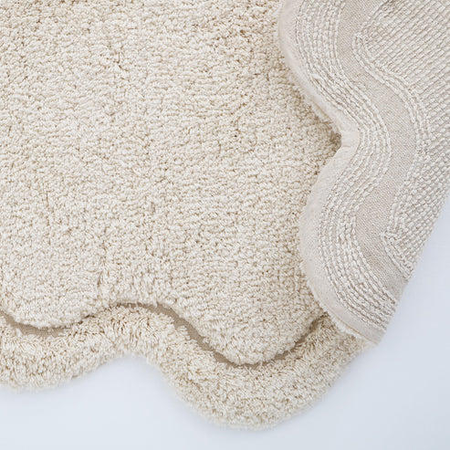 Children's Washable Cotton Mat Sweet April Ecru