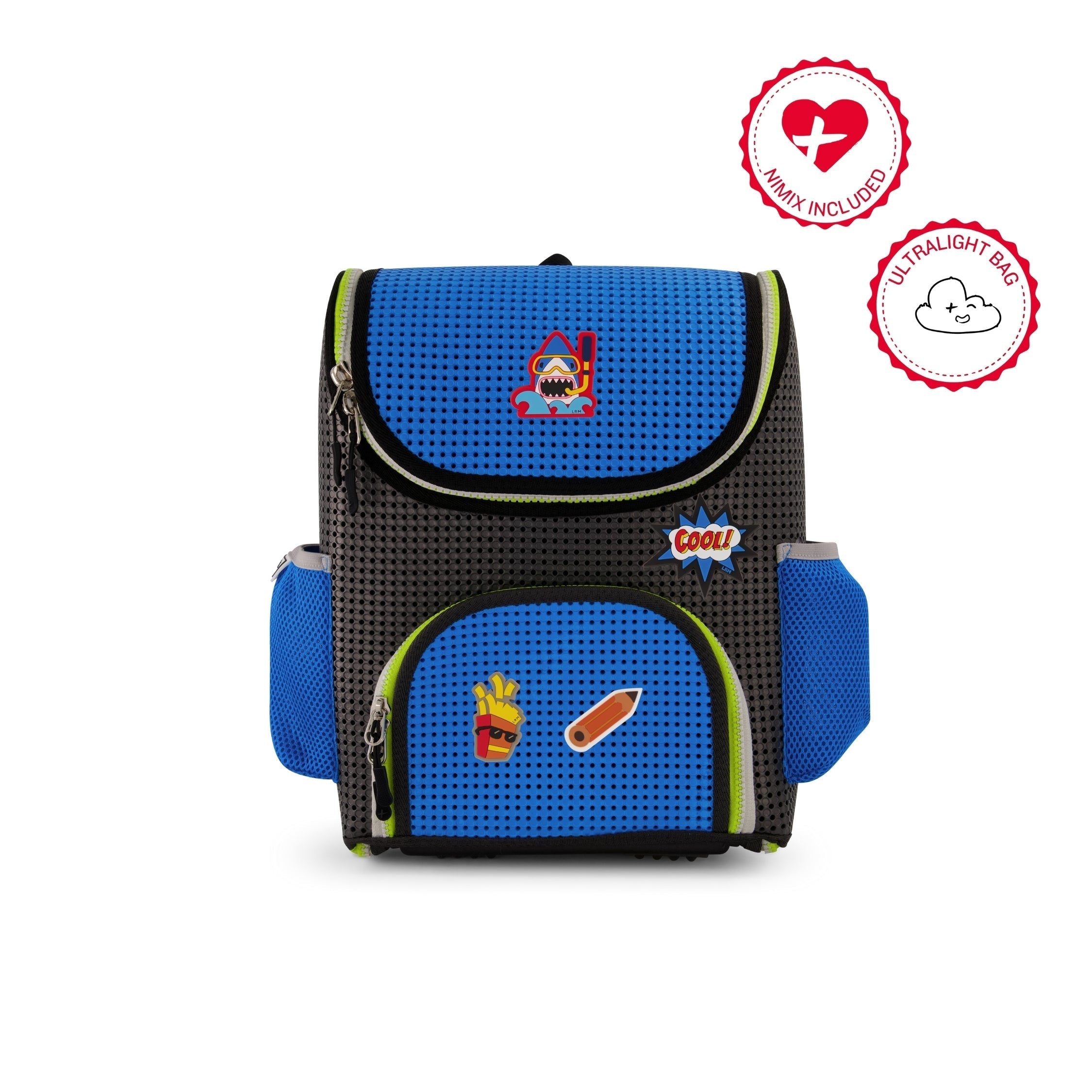 Student Backpack Electric Blue With Nimix Cool Set