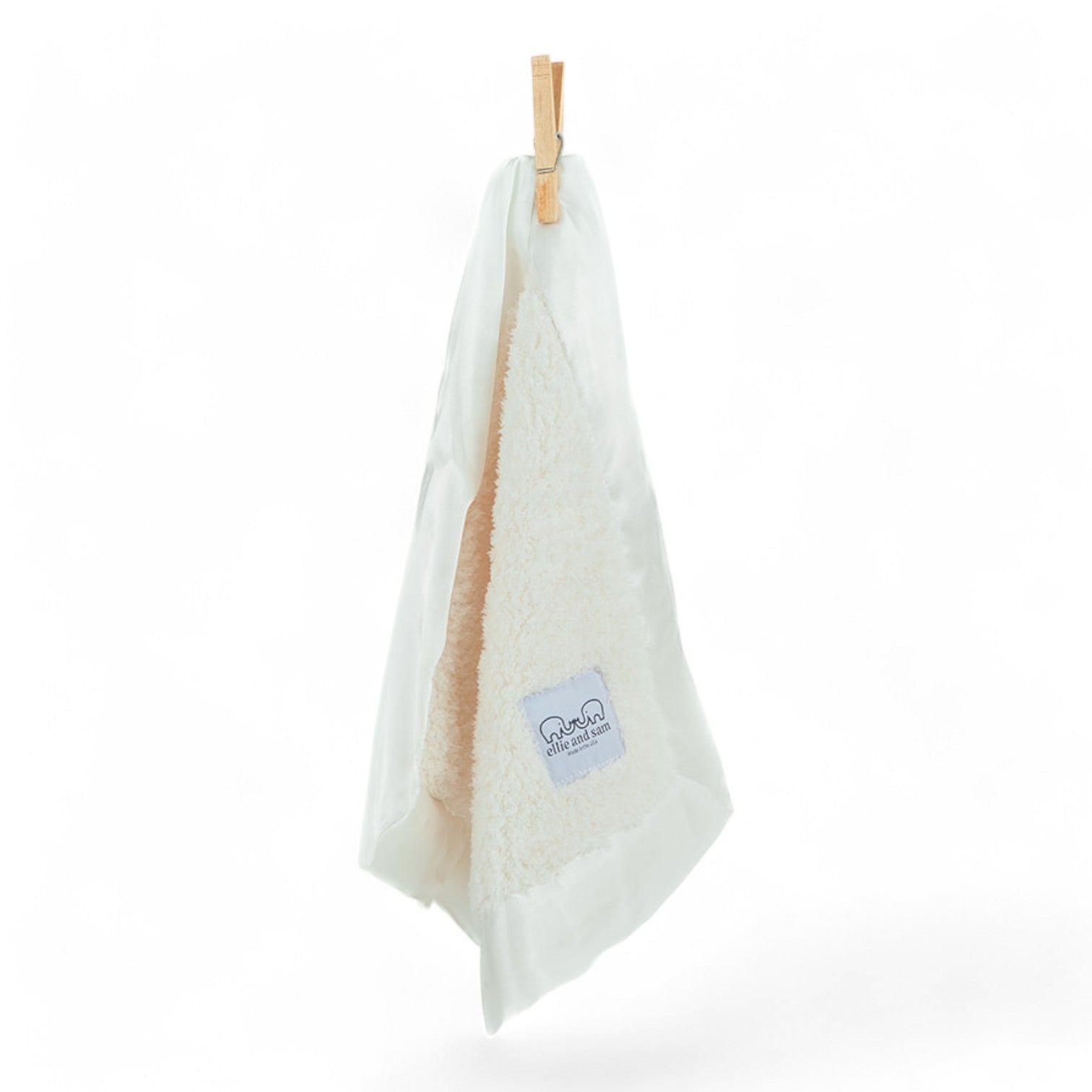 Classic Satin Border Lovey - Ivory