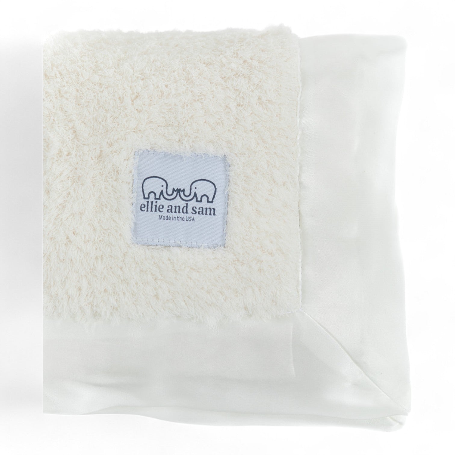 Classic Satin Border Lovey - Ivory