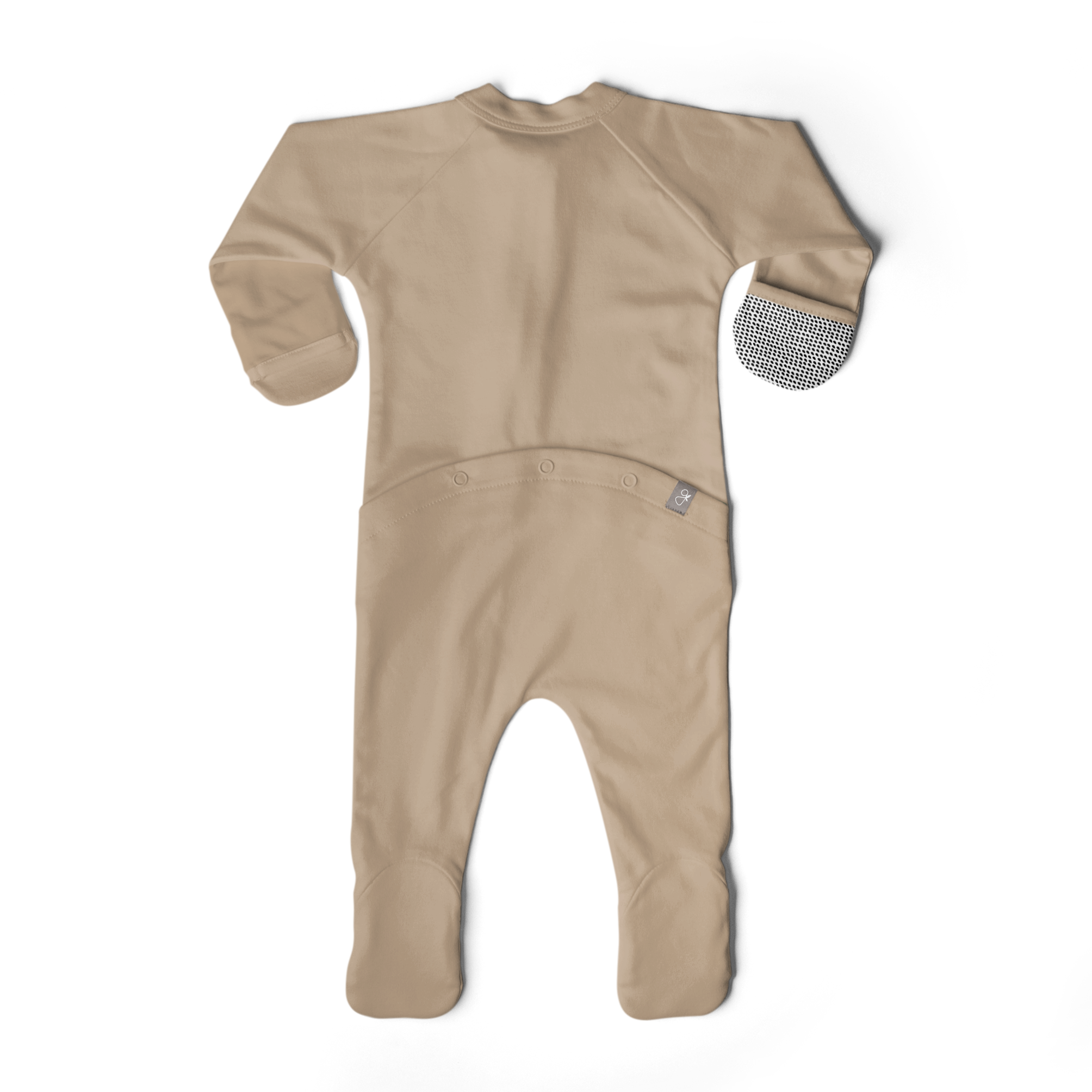 Grow With You Footie | Sandstone