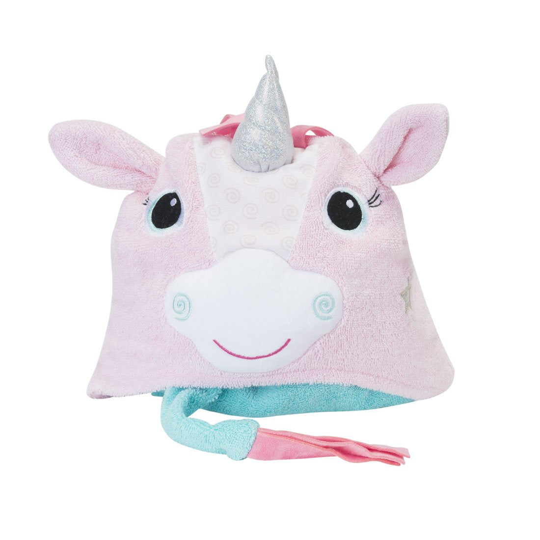 Kids Plush Terry Hooded Bath Towel - Allie The Alicorn