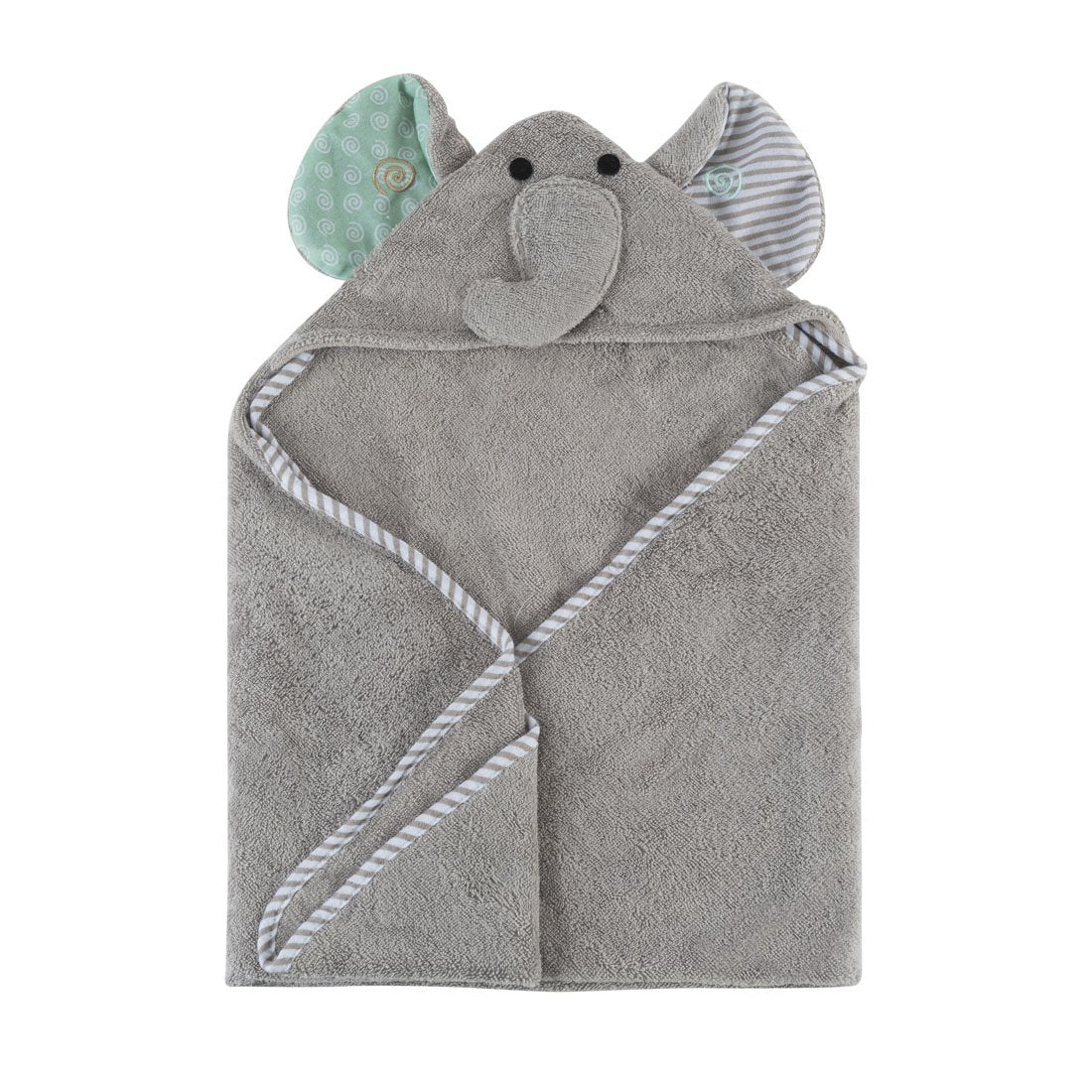Baby Plush Terry Hooded Bath Towel - Elle The Elephant